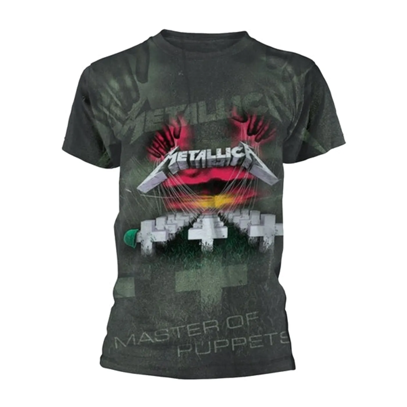Metallica T Shirt - Master Of Puppets (All Over)