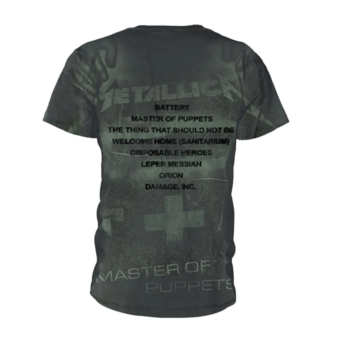 Metallica T Shirt - Master Of Puppets (All Over)