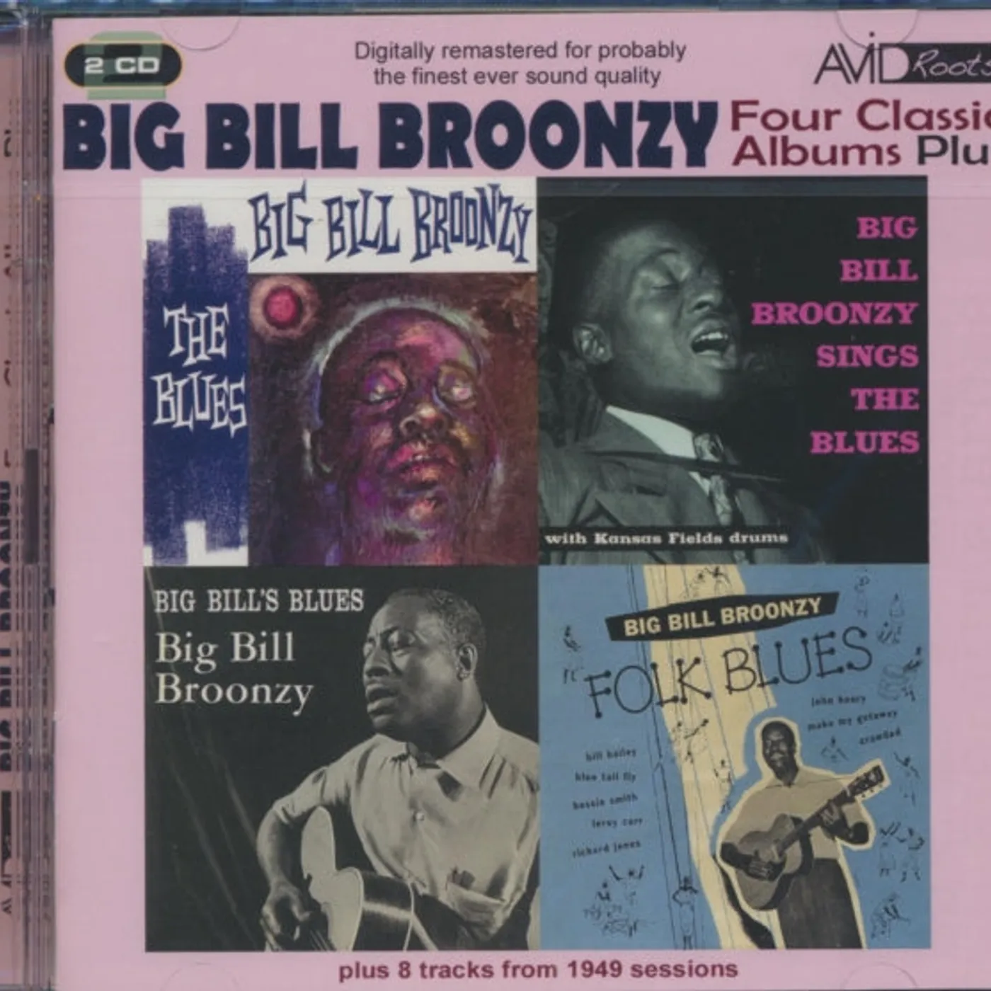 Big Bill Broonzy CD - Four Classic Albums Plus (Big Bill's Blues / Big Bill Broonzy Sings The Blues / Folk Blues / The Blues)