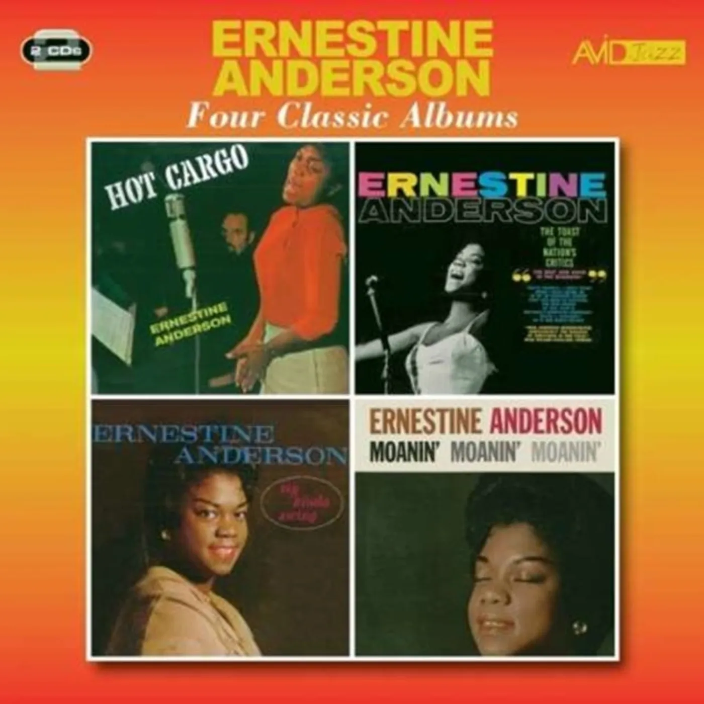 Ernestine Anderson CD - Four Classic Albums (Hot Cargo / The Toast Of The Nation's Critics / My Kinda Swing / Moanin' Moanin' Moanin')