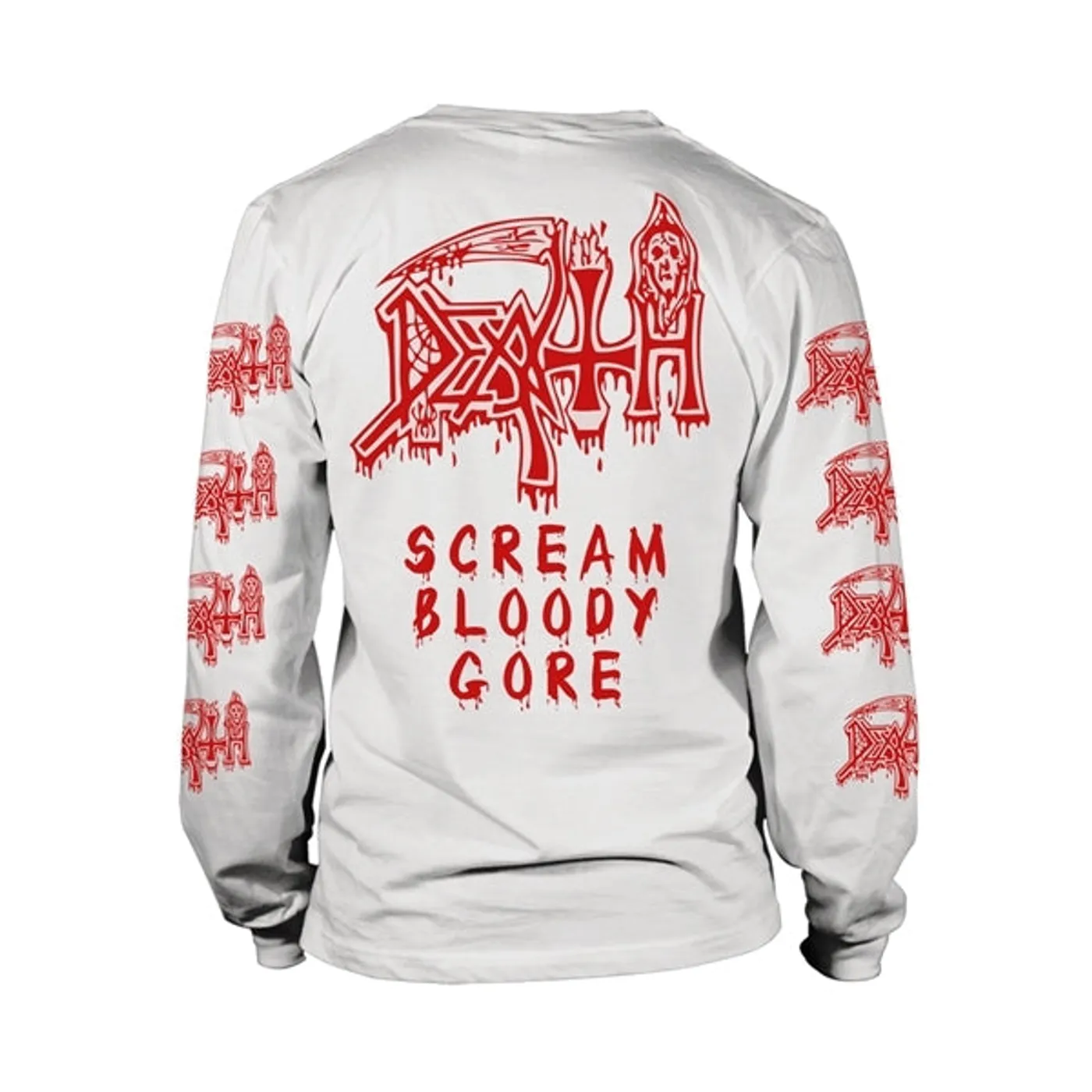 Death Long Sleeve T Shirt - Scream Bloody Gore