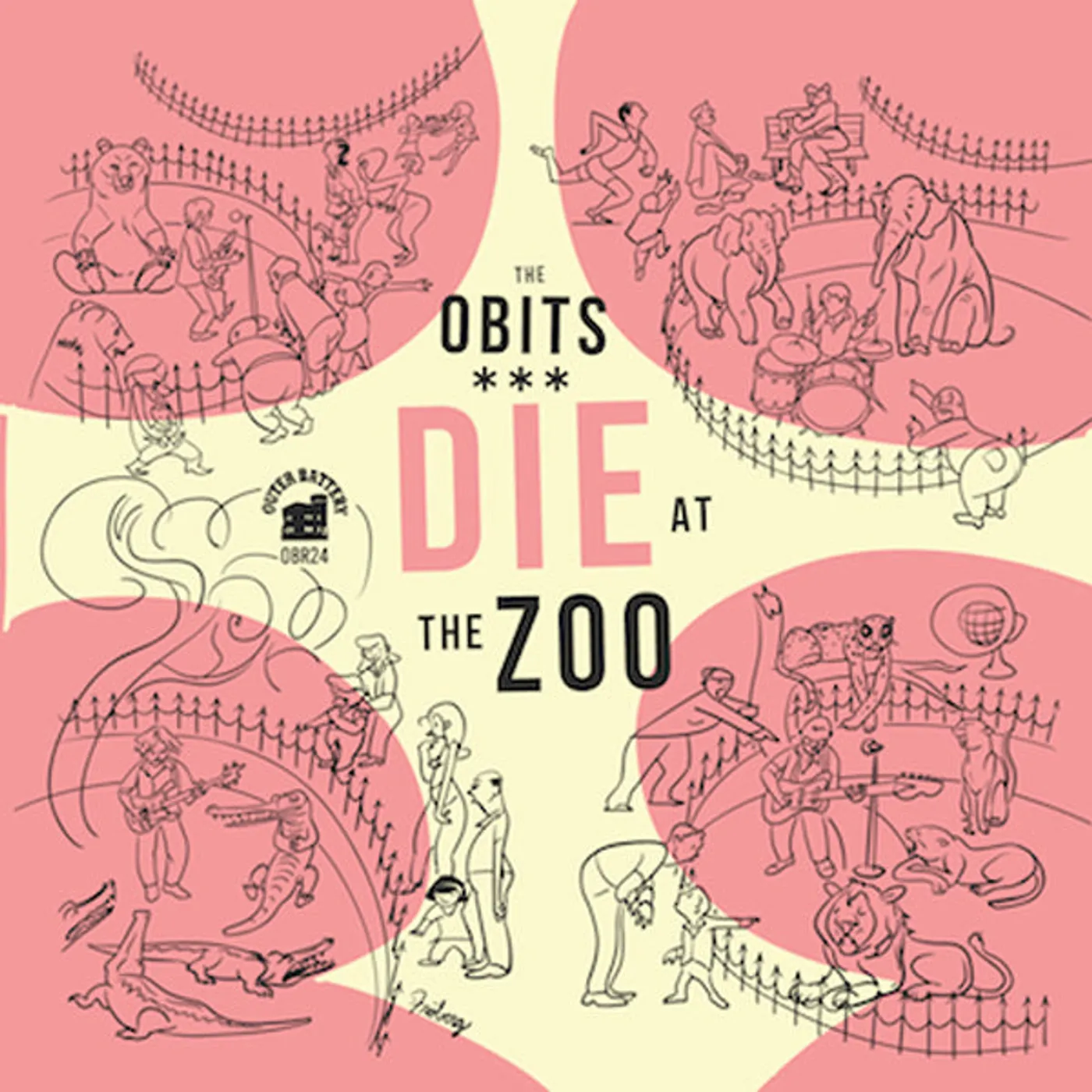 Obits LP - Die At The Zoo (Yellow Vinyl)