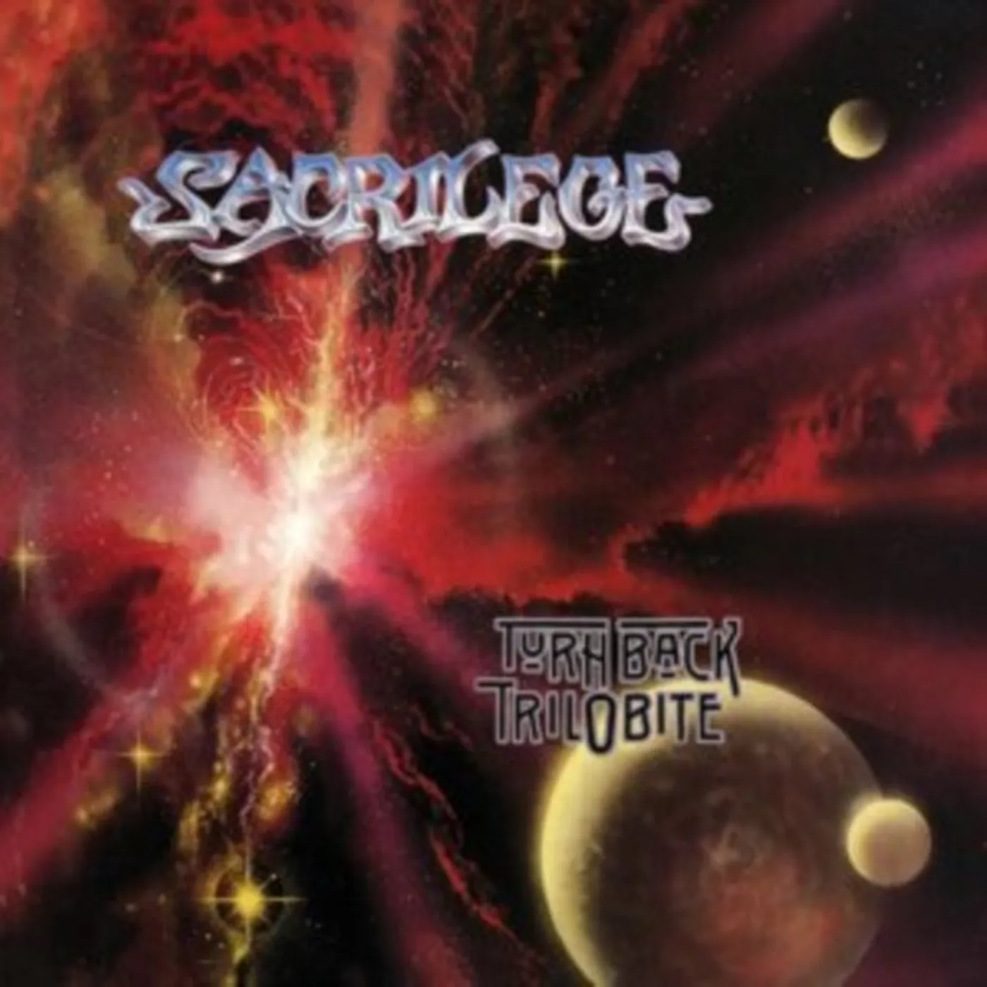 Sacrilege LP - Turn Back Trilobite (Clear/Red Splatter Vinyl + 12")