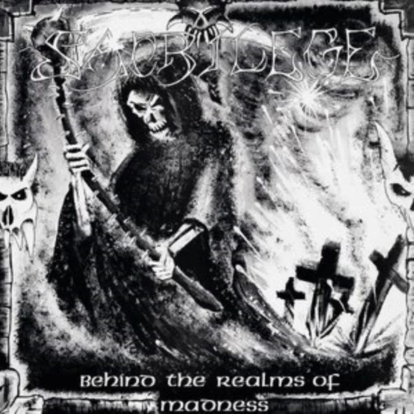 Sacrilege LP - Behind The Realms Of Madness (White / Black Splatter Vinyl)