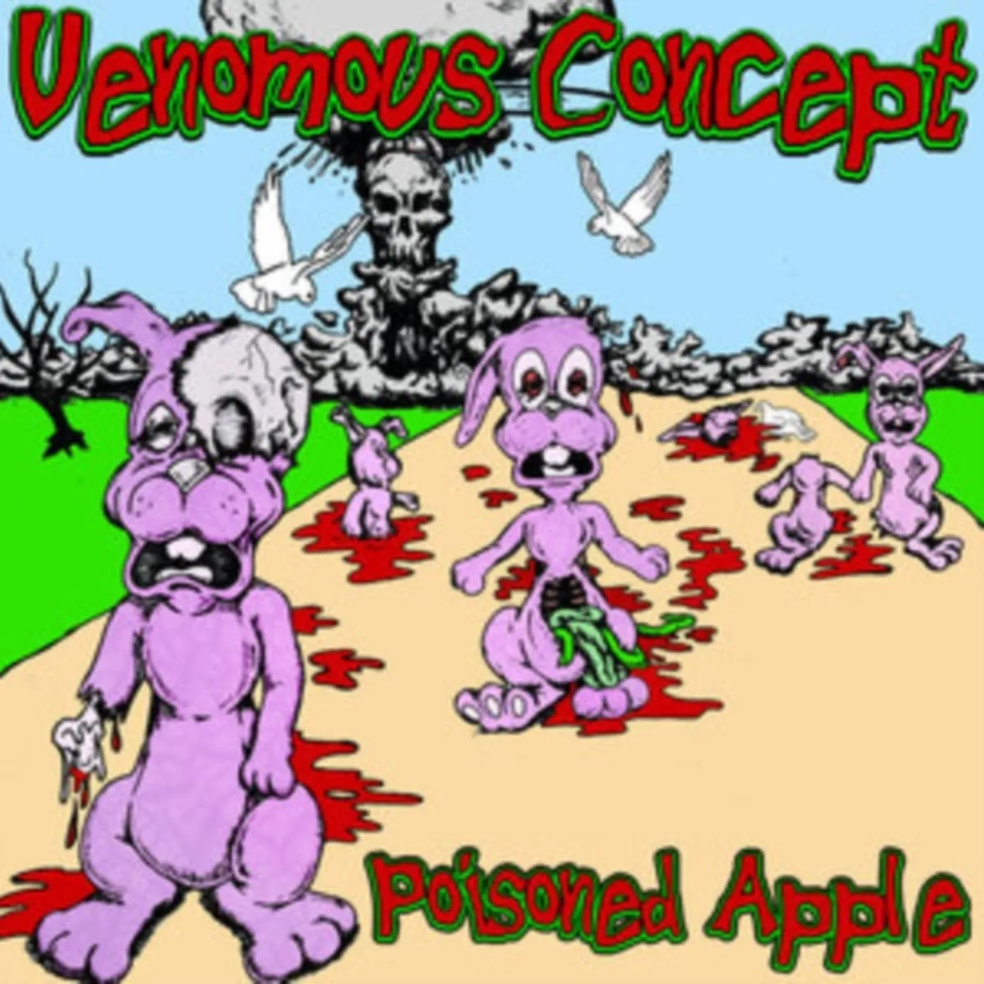Venomous Concept LP - Poisoned Apple (Clear/Red/Green Splatter Vinyl)