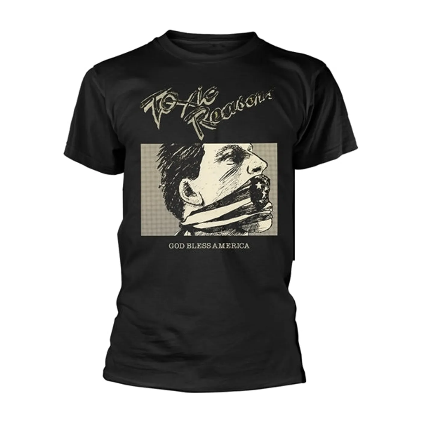 Toxic Reasons T Shirt - God Bless America (Black)