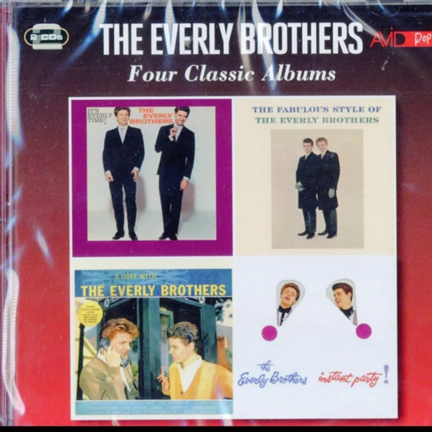 The Everly Brothers CD - Four Classic Albums (It's Everly Time / Fabulous Style Of The Everly Brothers / A Date With The Everly Brothers / Instant Party)