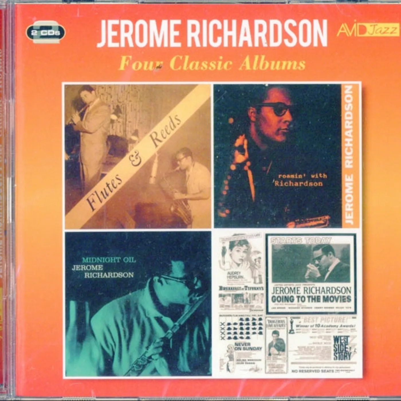 Jerome Richardson CD - Four Classic Albums (Flutes & Reeds / Roamin' With Richardson / Midnight Oil / Going To The Movies)