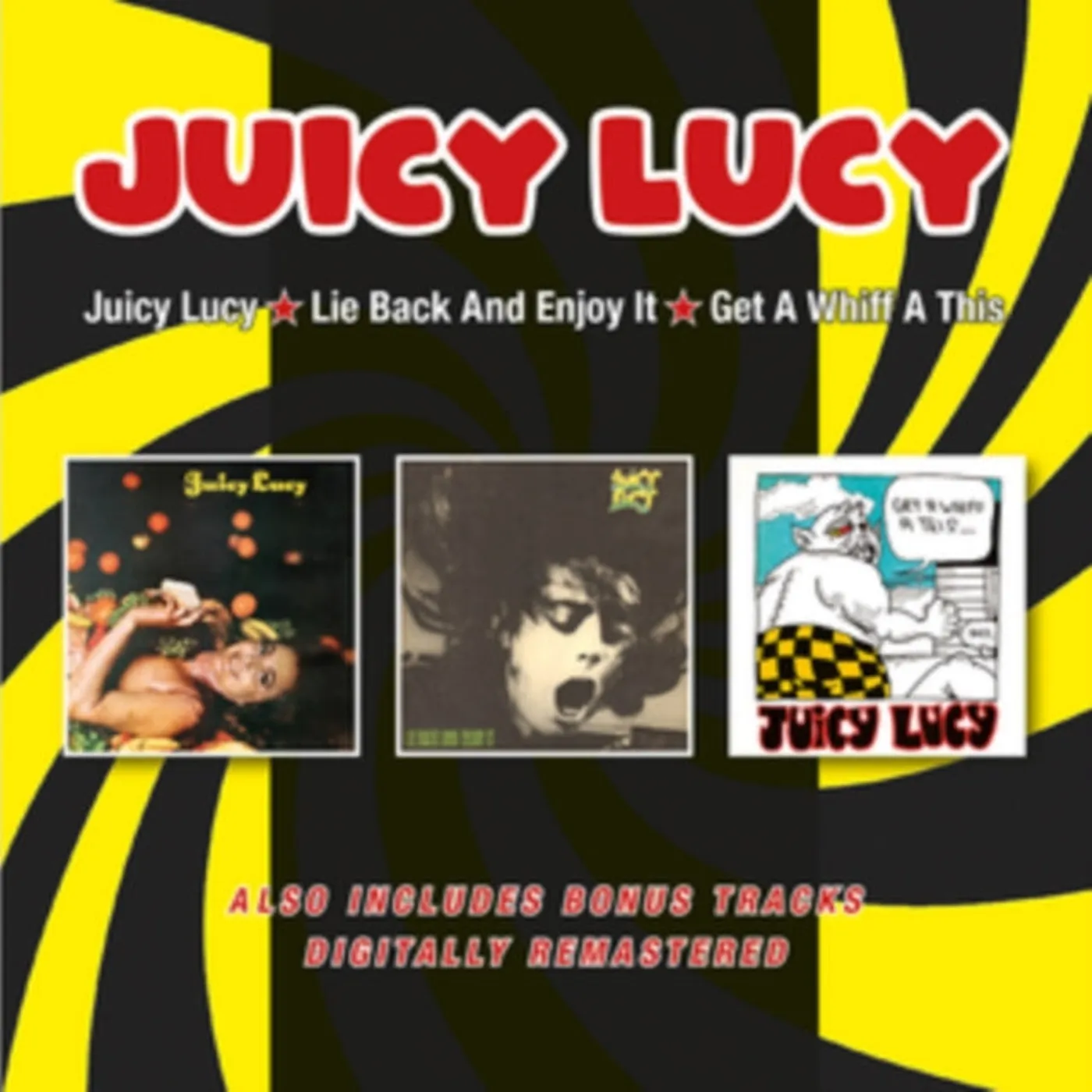 Juicy Lucy CD - Juicy Lucy / Lie Back And Enjoy It / Get A Whiff A This + Bonus Tracks
