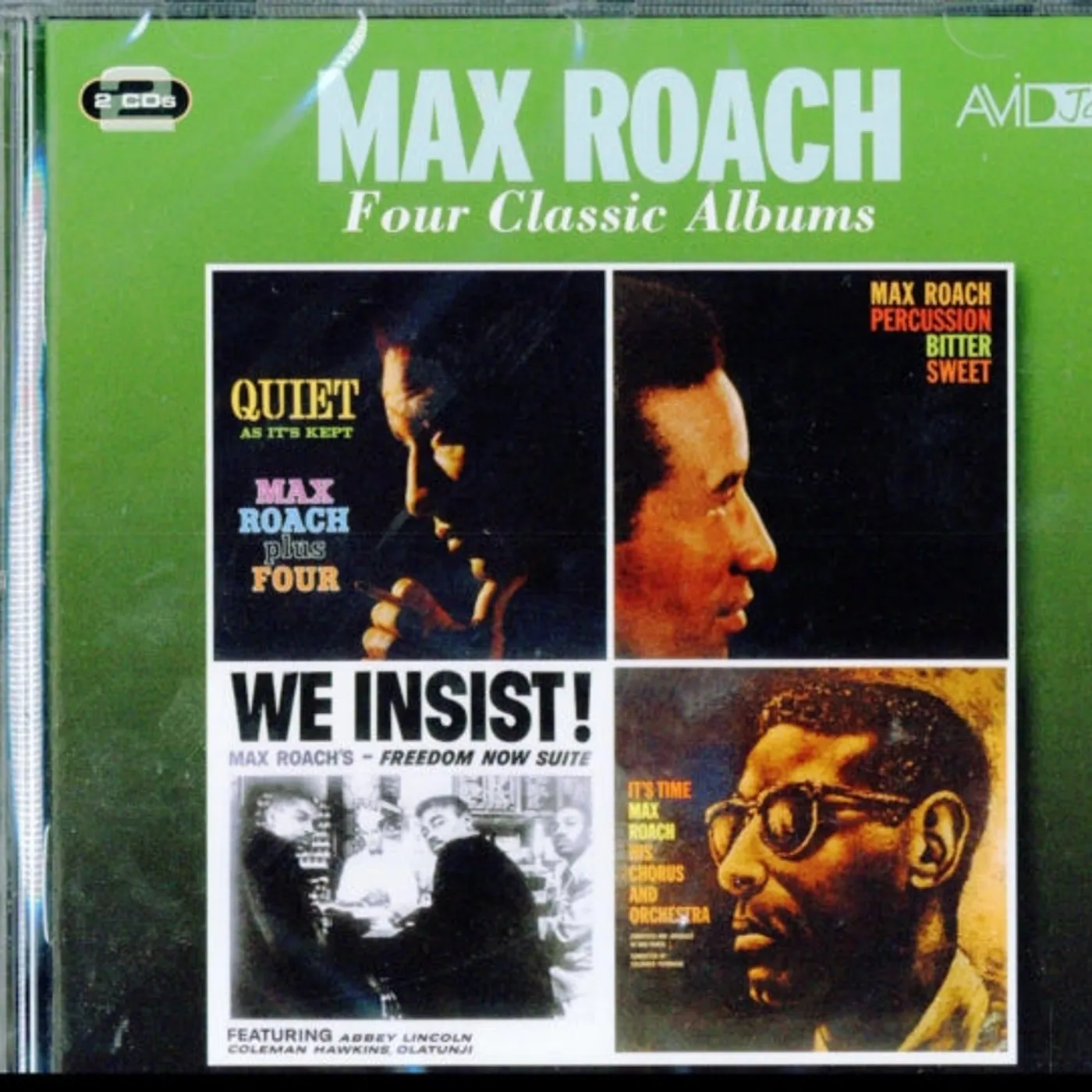 Max Roach CD - Four Classic Albums (Quiet As It's Kept / Percussion Bitter Sweet / We Insist!. Max Roach's Freedom Now Suite / It's Time)