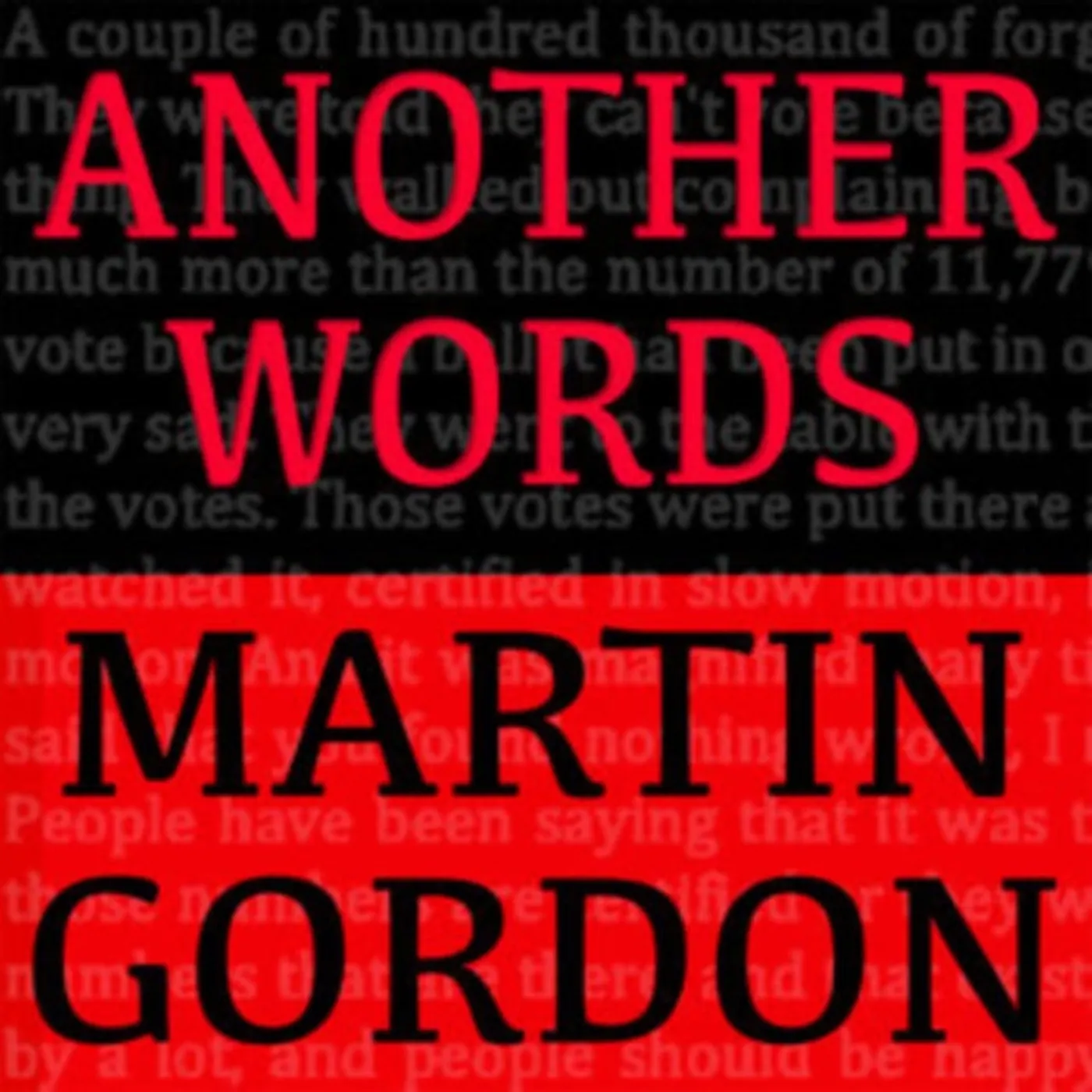 Martin Gordon CD - Another Words