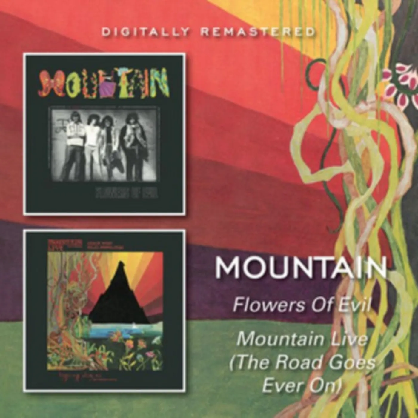 Mountain CD - Flowers Of Evil / Mountain Live (The Road Goes Ever On)