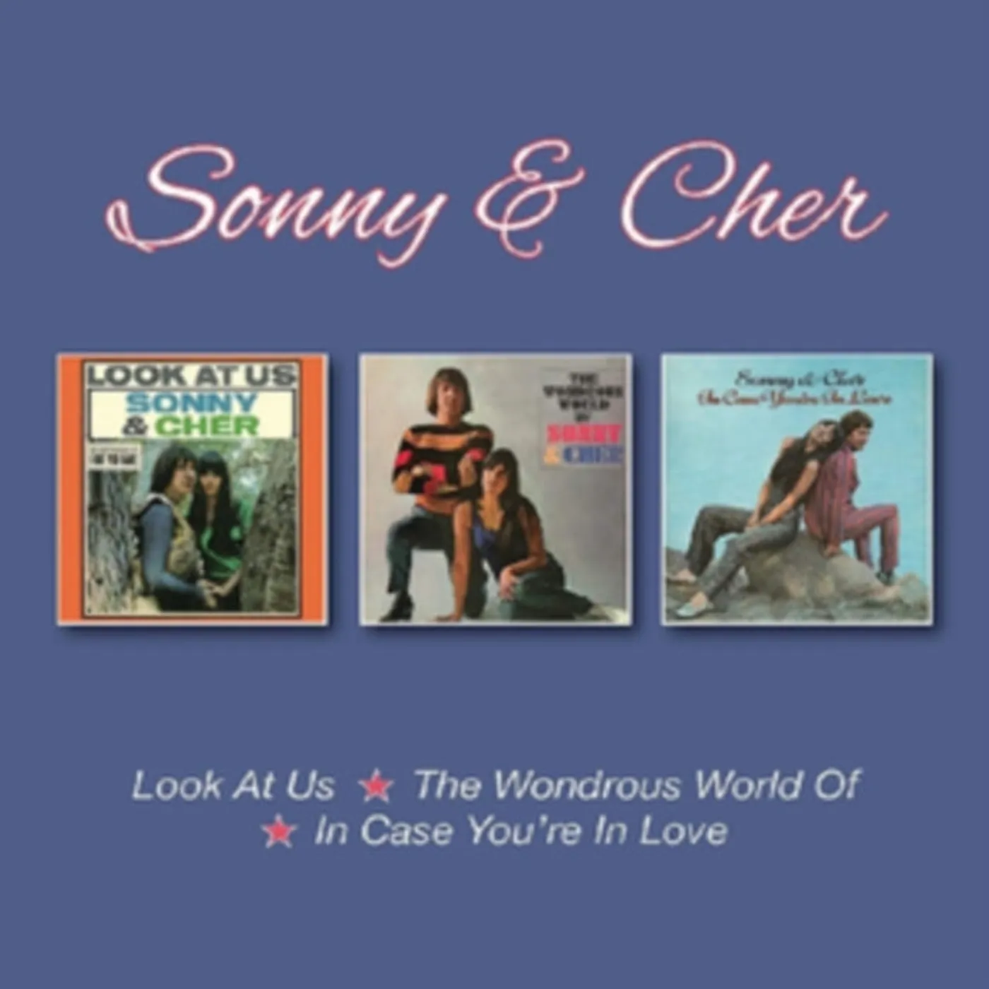 Sonny & Cher CD - Look At Us / The Wondrous World Of / In Case You're In Love (+ Bonus Tracks)