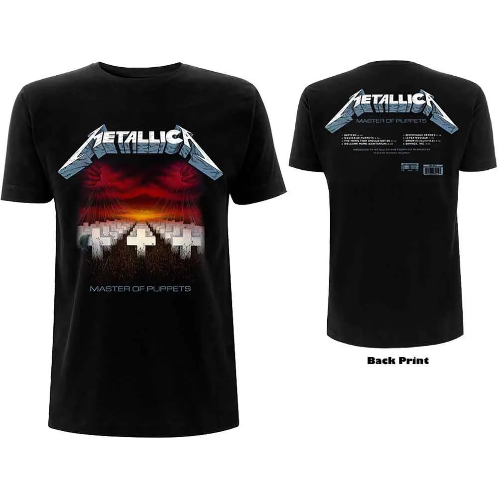 T Shirt - Master Of Puppets Tracks