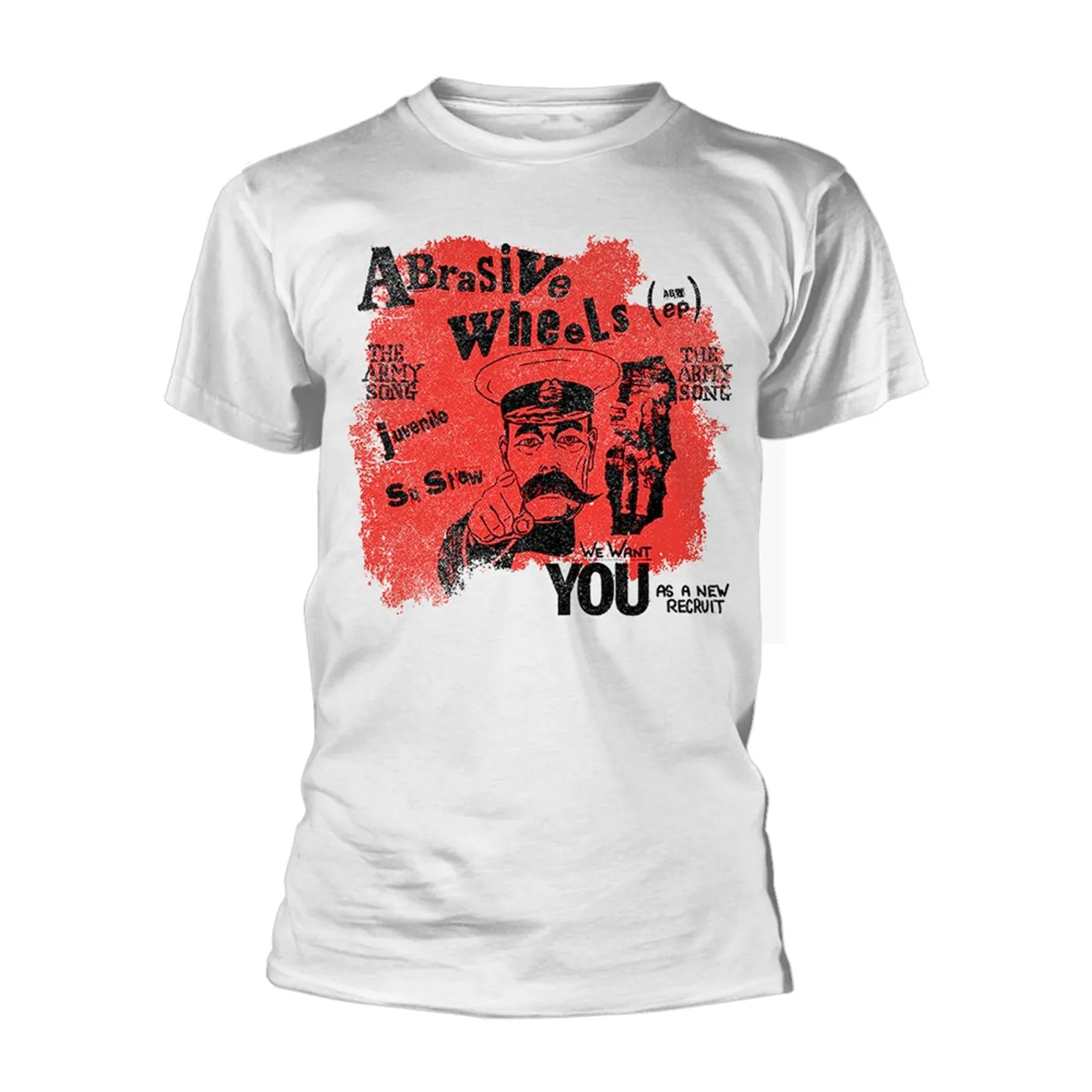 Abrasive Wheels T Shirt - Army Song (White)