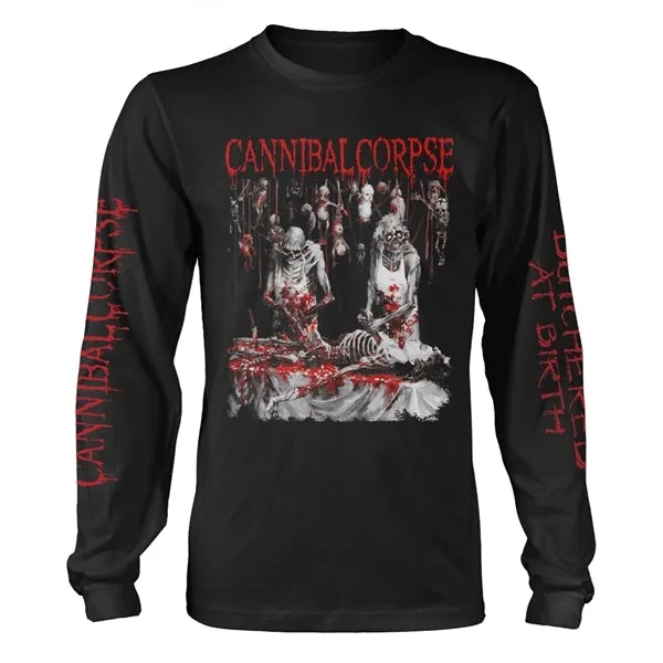 Long Sleeve T Shirt - Butchered At Birth (Explicit)