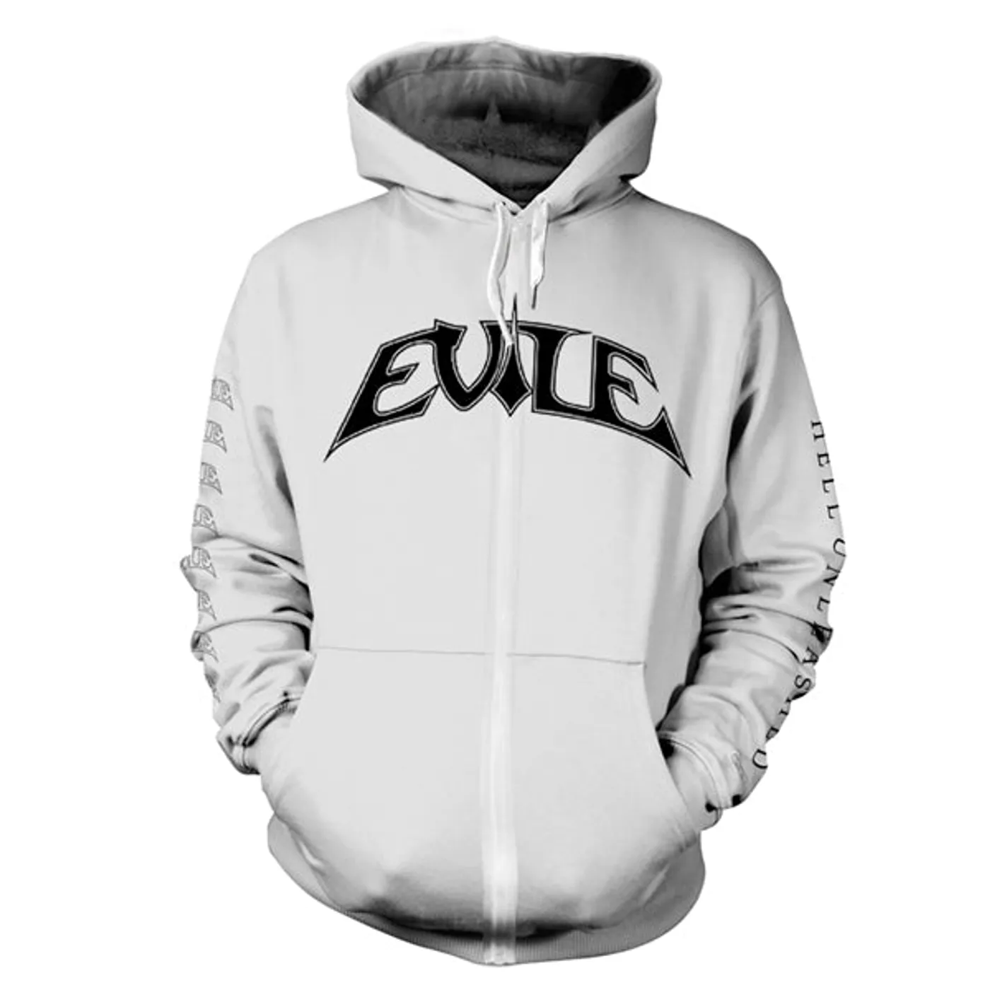Evile Hoodie - Hell Unleashed (White)