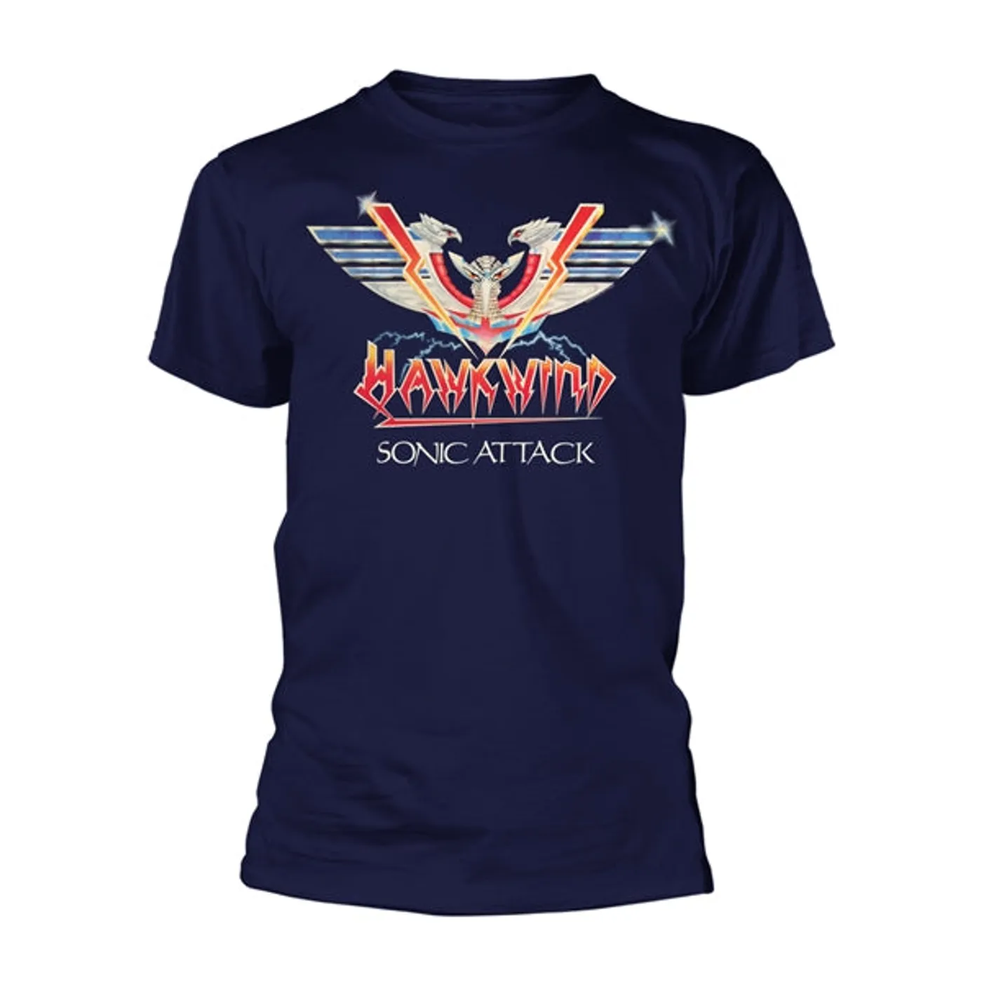 Hawkwind T Shirt - Sonic Attack (Navy)