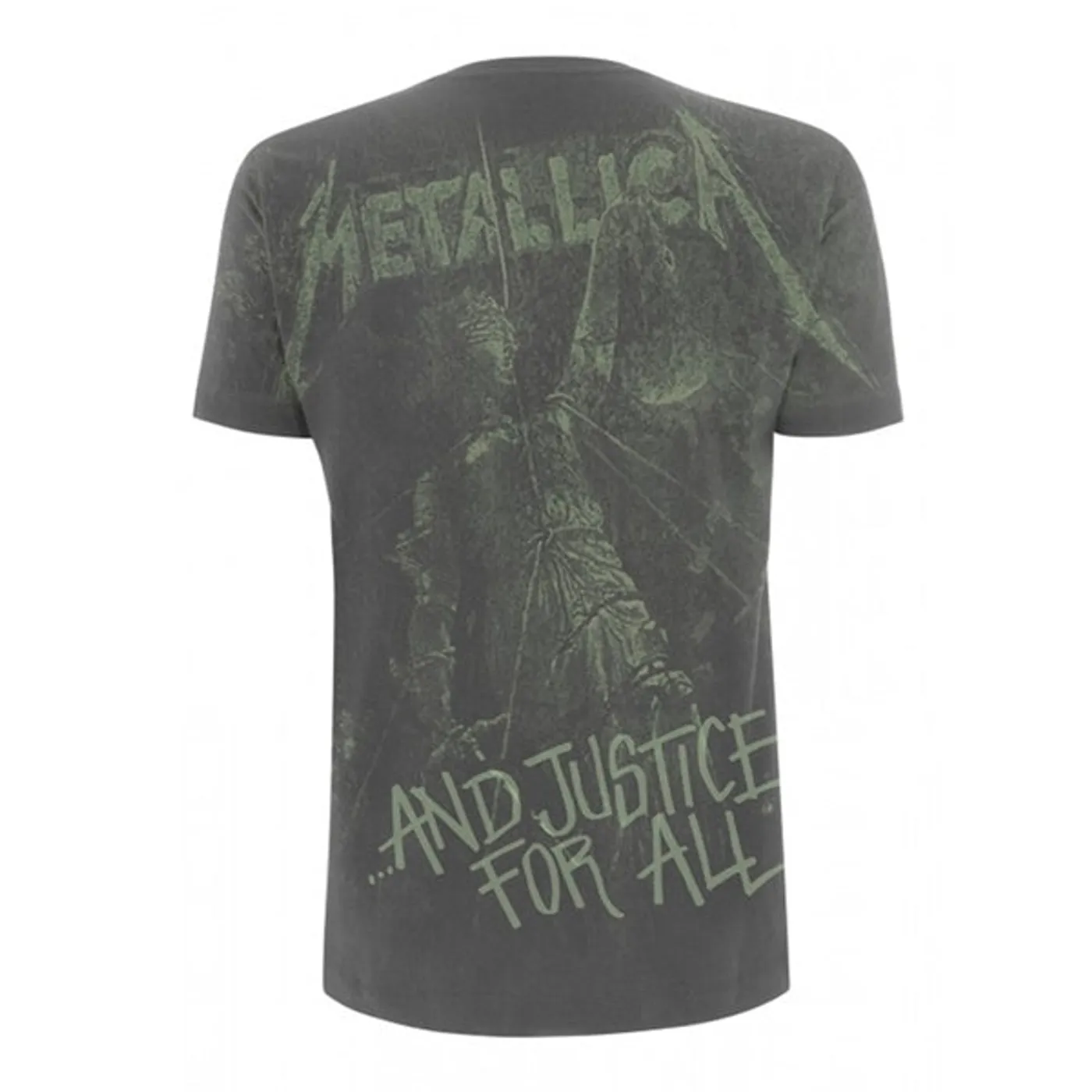 Metallica T Shirt - And Justice For All Neon (All Over)