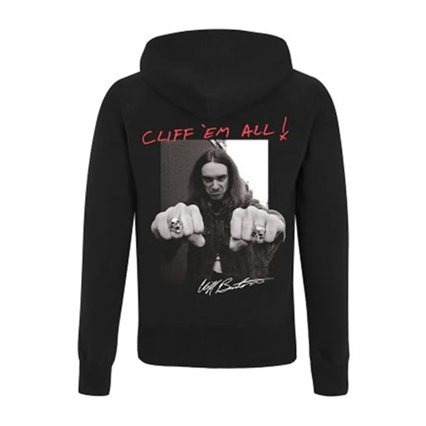 Metallica Hoodie - Cliff Burton Fists