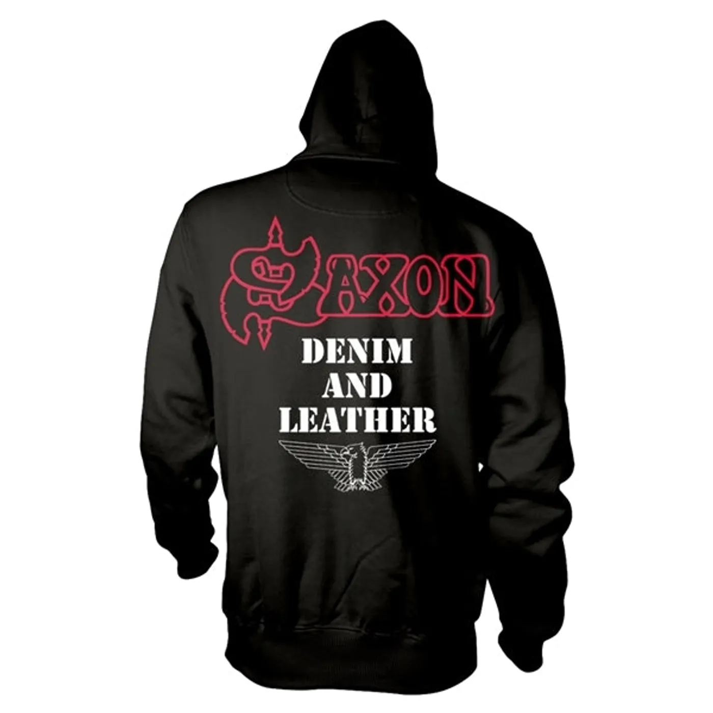 Saxon Hoodie - Denim And Leather
