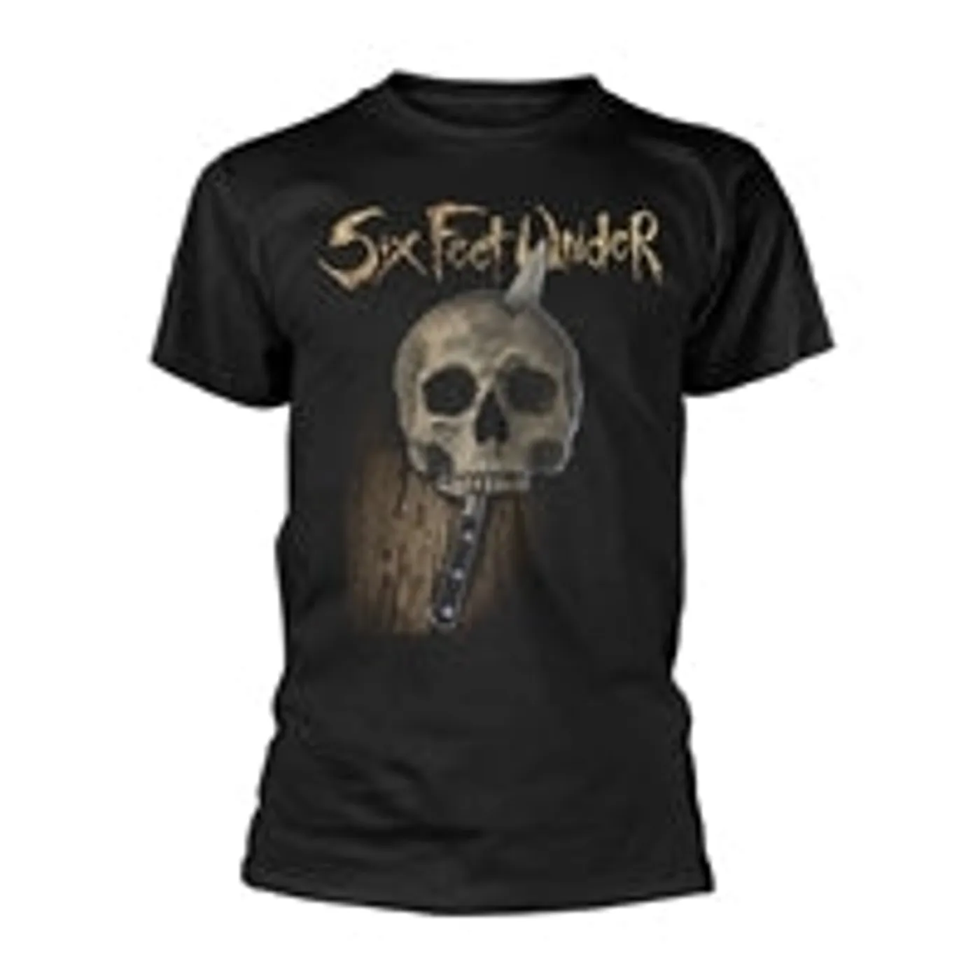 Six Feet Under T Shirt - Knife Skull