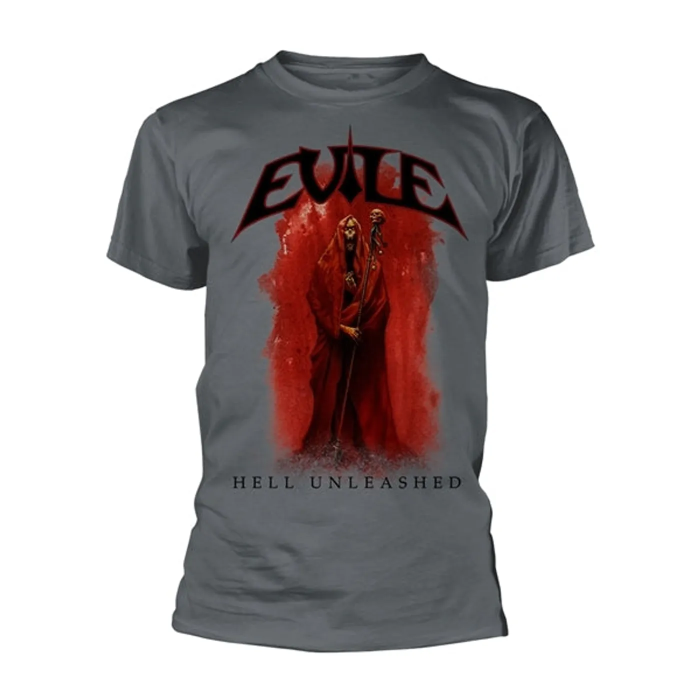 Evile T Shirt - Hell Unleashed (Charcoal)