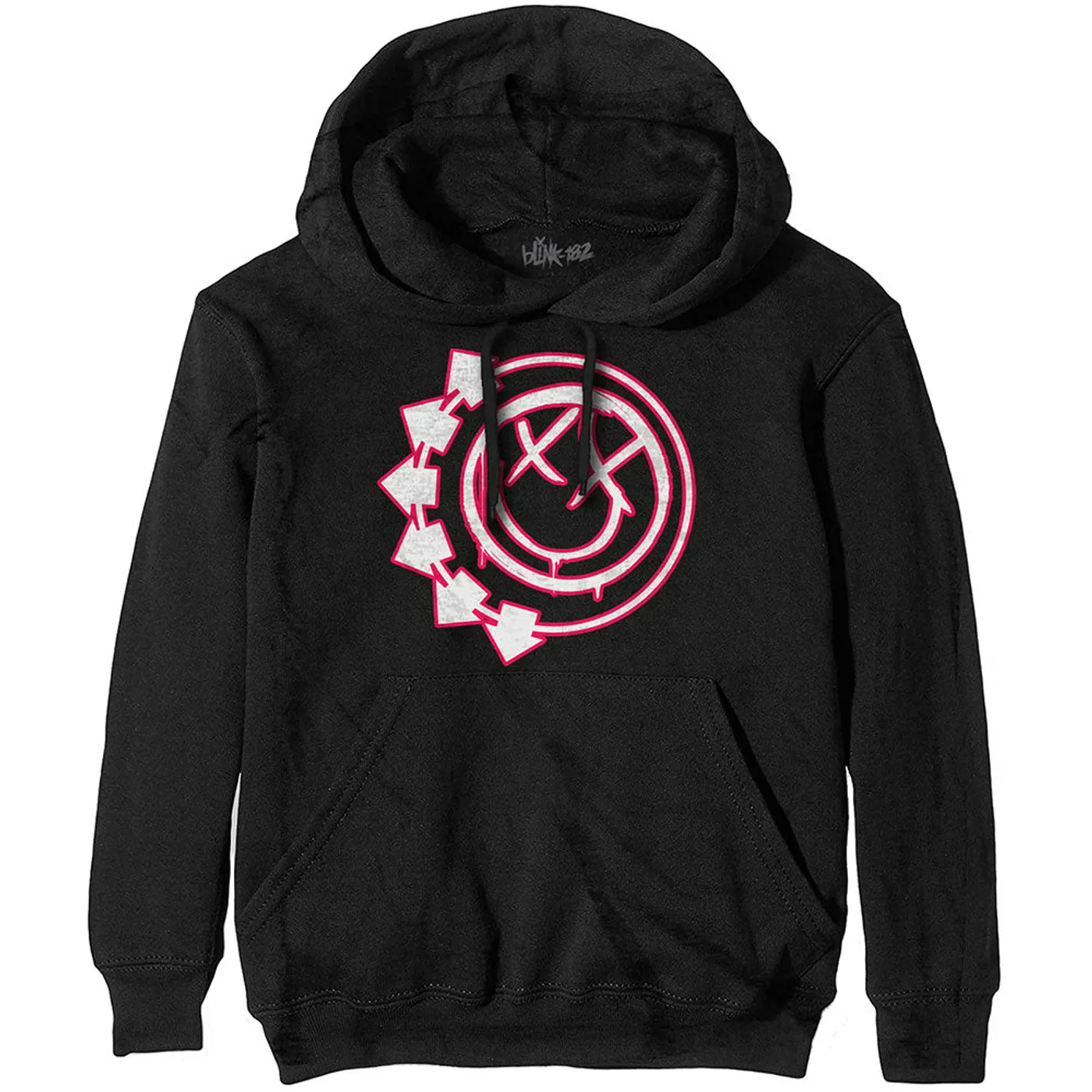 blink-182 Hoodie - Black Six Arrows Smile