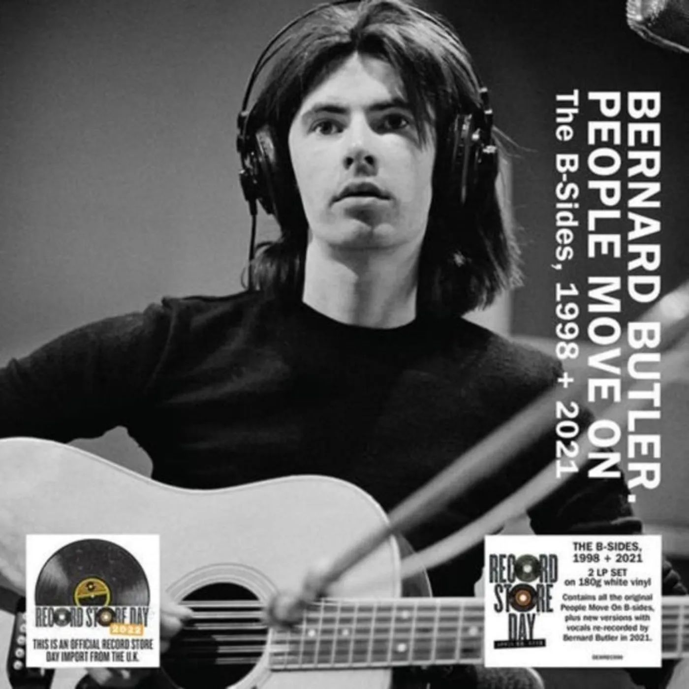 Bernard Butler LP Vinyl Record - People Move On: The B-Sides. 19 98 + 20. 21 (White Vinyl) (Rsd 20. 22)