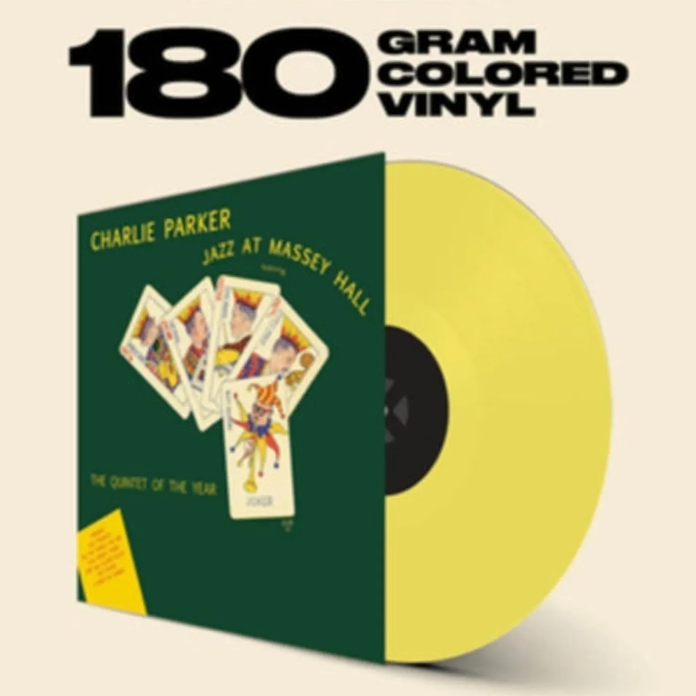 Charlie Parker LP Vinyl Record - Jazz At Massey Hall (Limited Solid Yellow Vinyl)