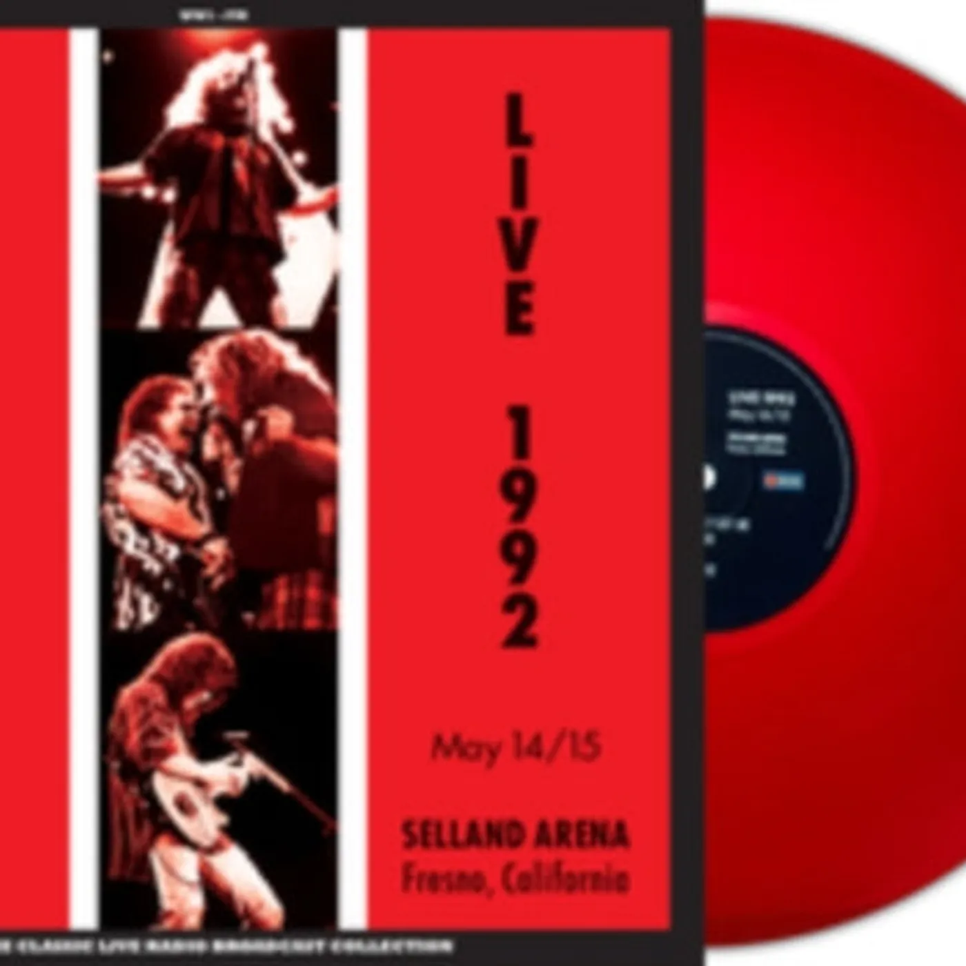 Van Halen LP Vinyl Record - Live At Selland Arena Fresno 19 92 (Red Vinyl)