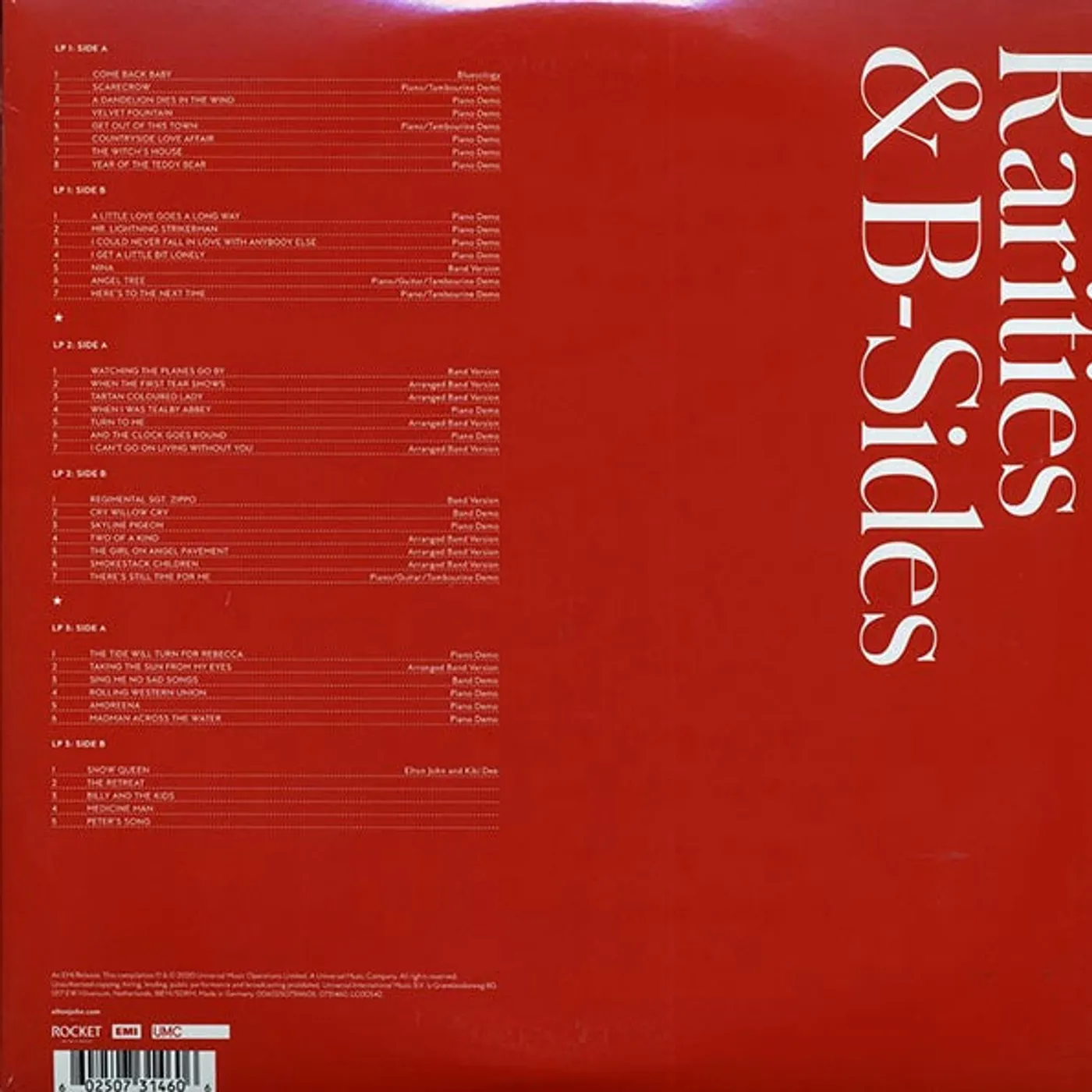Elton John  LP -  Jewel Box: Rarities & BSides (3xLP) (incl. mp3) (180g) (Vinyl)