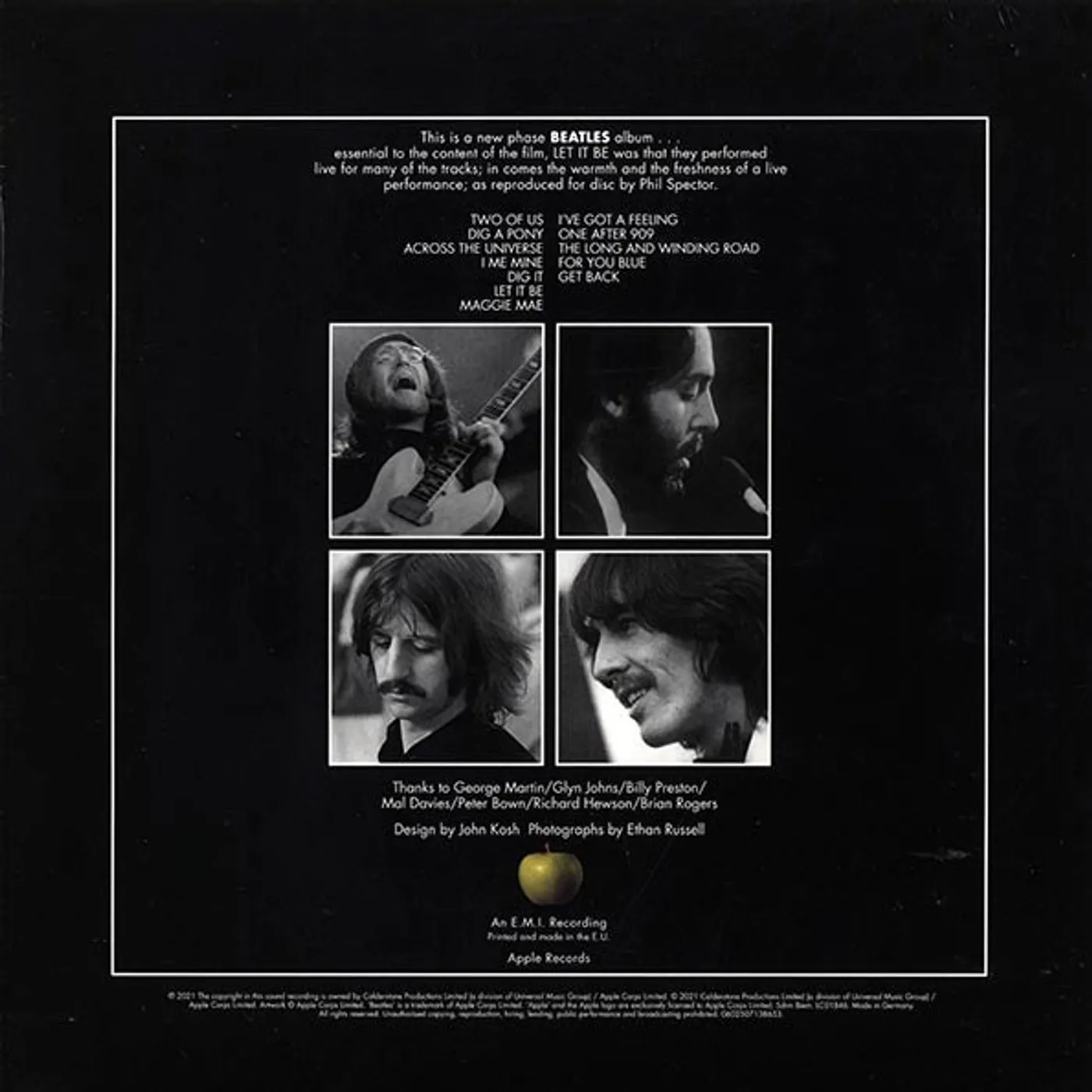 The Beatles  LP -  Let It Be (stereo) (180g) (Vinyl)