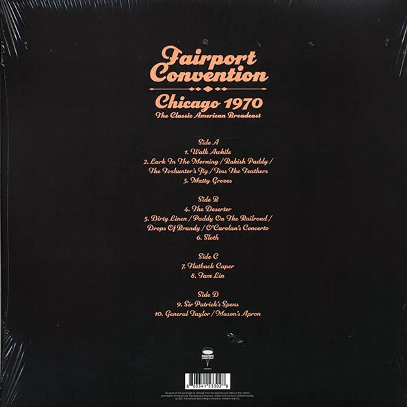 Fairport Convention  LP -  Chicago 1970: The Classic American Broadcast (2xLP) (Vinyl)