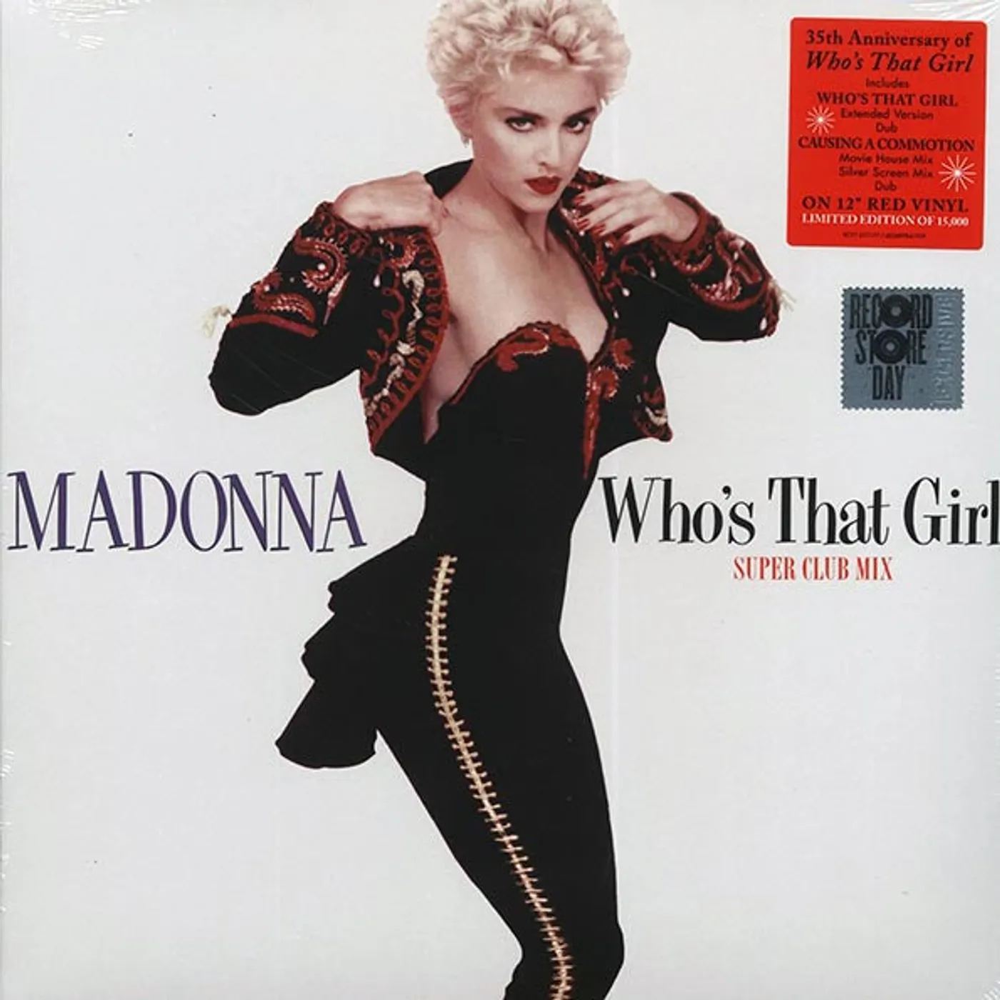 Madonna  LP -  Who's That Girl: Super Club Mix (RSD 2022) (ltd. ed.) (red vinyl)