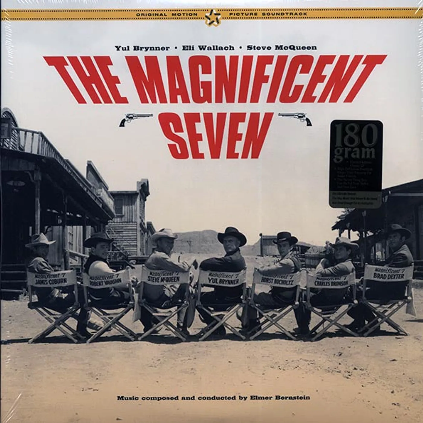Elmer Bernstein  LP -  The Magnificent Seven: Original Motion Picture Soundtrack (22 tracks) (DMM) (ltd. ed.) (2xLP) (180g) (HighDef VV) (Vinyl)