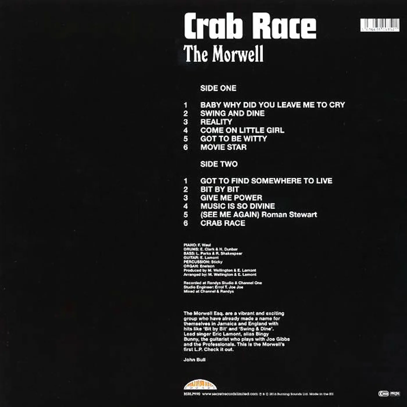 Morwells  LP -  Crab Race (ltd. ed.) (180g) (Vinyl)