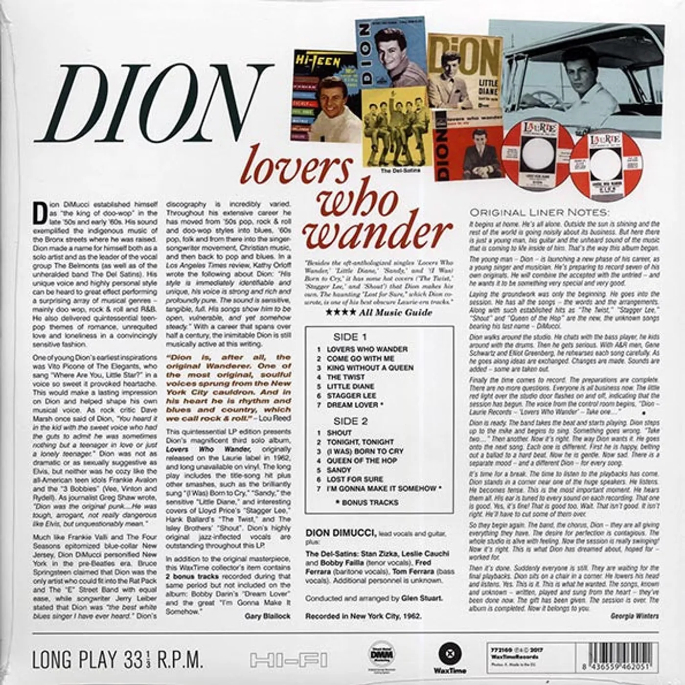 Dion  LP -  Lovers Who Wander (+ 3 bonus tracks) (DMM) (ltd. ed.) (180g) (HighDef VV) (Vinyl)