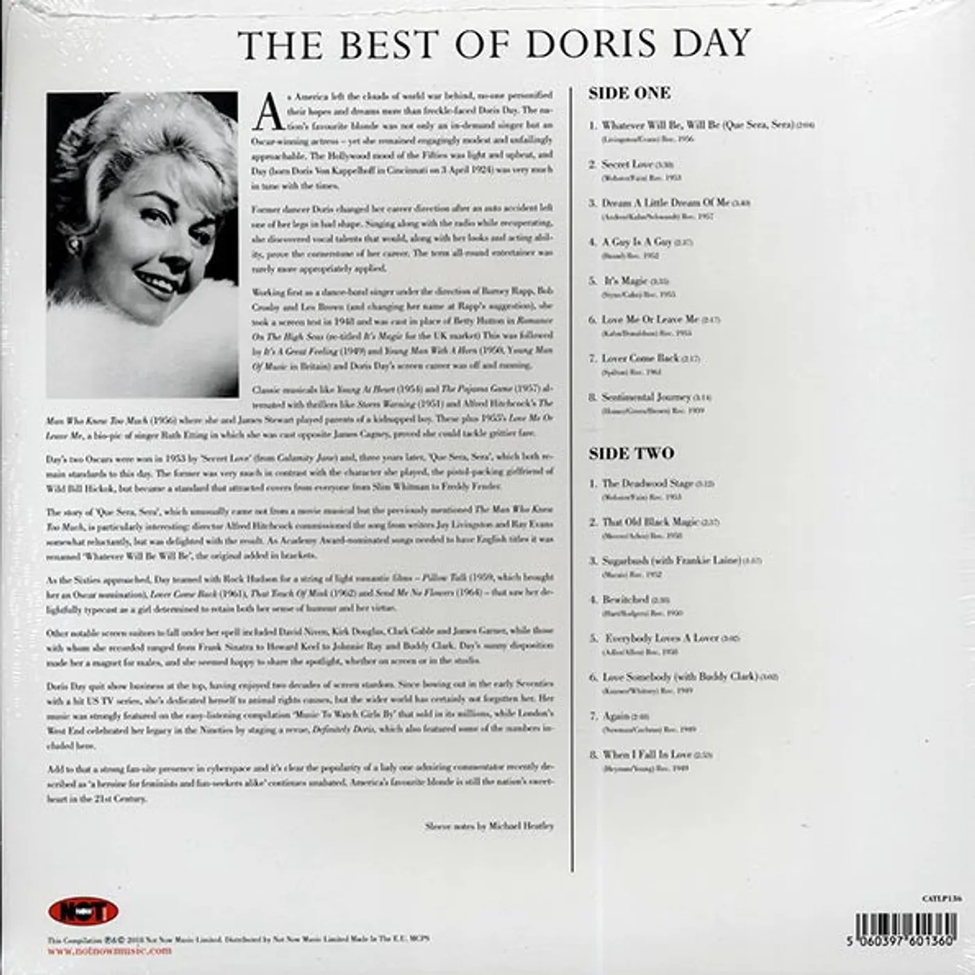 Doris Day  LP -  The Best Of Doris Day (180g) (Vinyl)