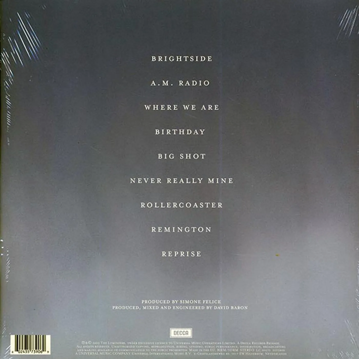The Lumineers  LP -  Brightside (180g) (Vinyl)