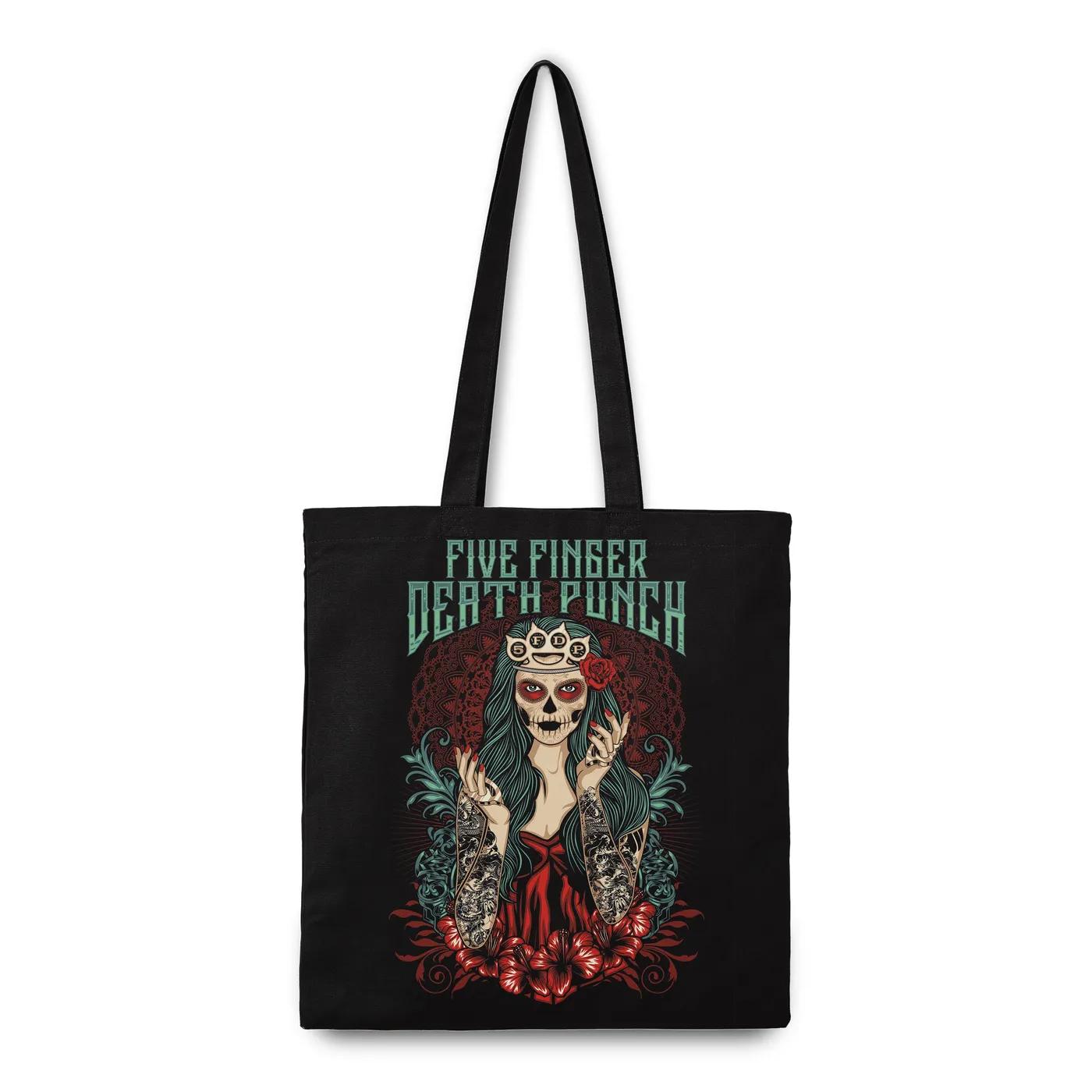 Rocksax Five Finger Death Punch Tote Bag - Day Of The Dead