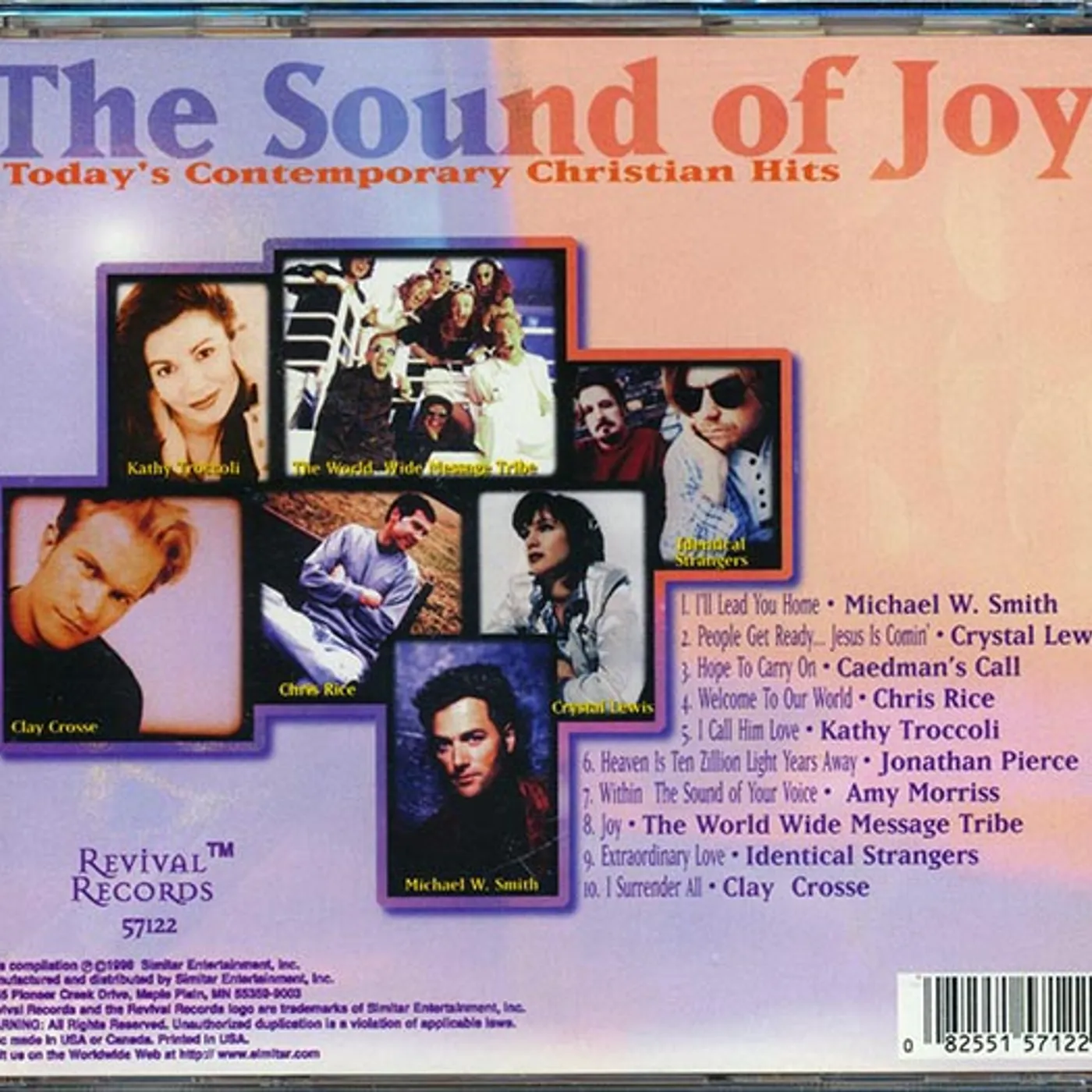 Michael W. Smith, Crystal Lewis, Chris Rice, Etc.  CD -  The Sound Of Joy: Today's Contemporary Christian Hits