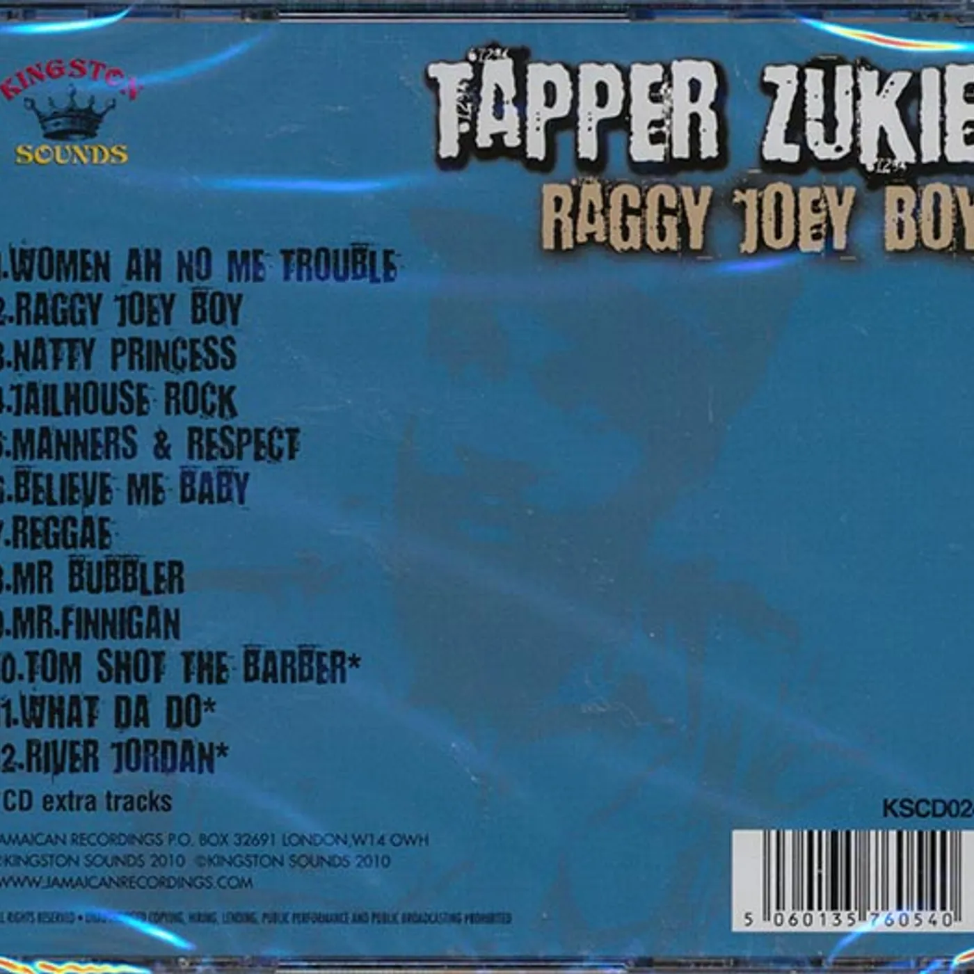 Tappa Zukie  CD -  Raggy Joey Boy