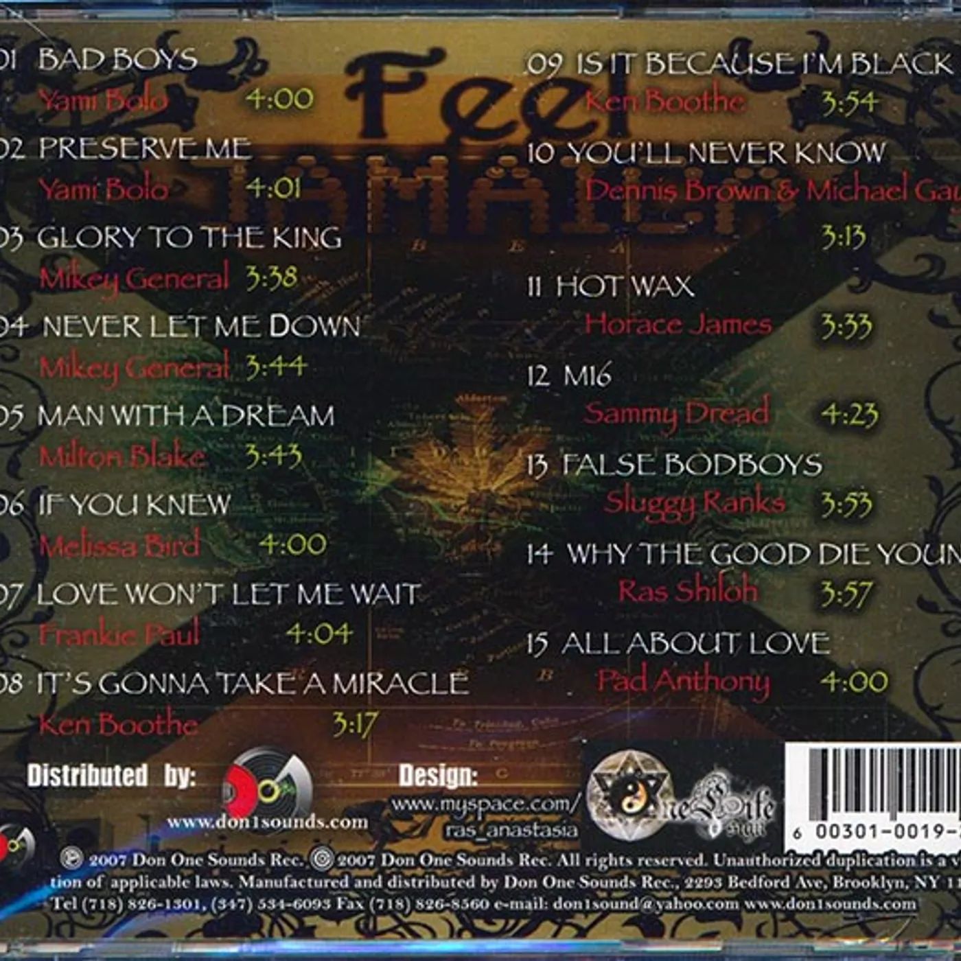 Yami Bolo Feel Jamaica  CD -  Various Artist