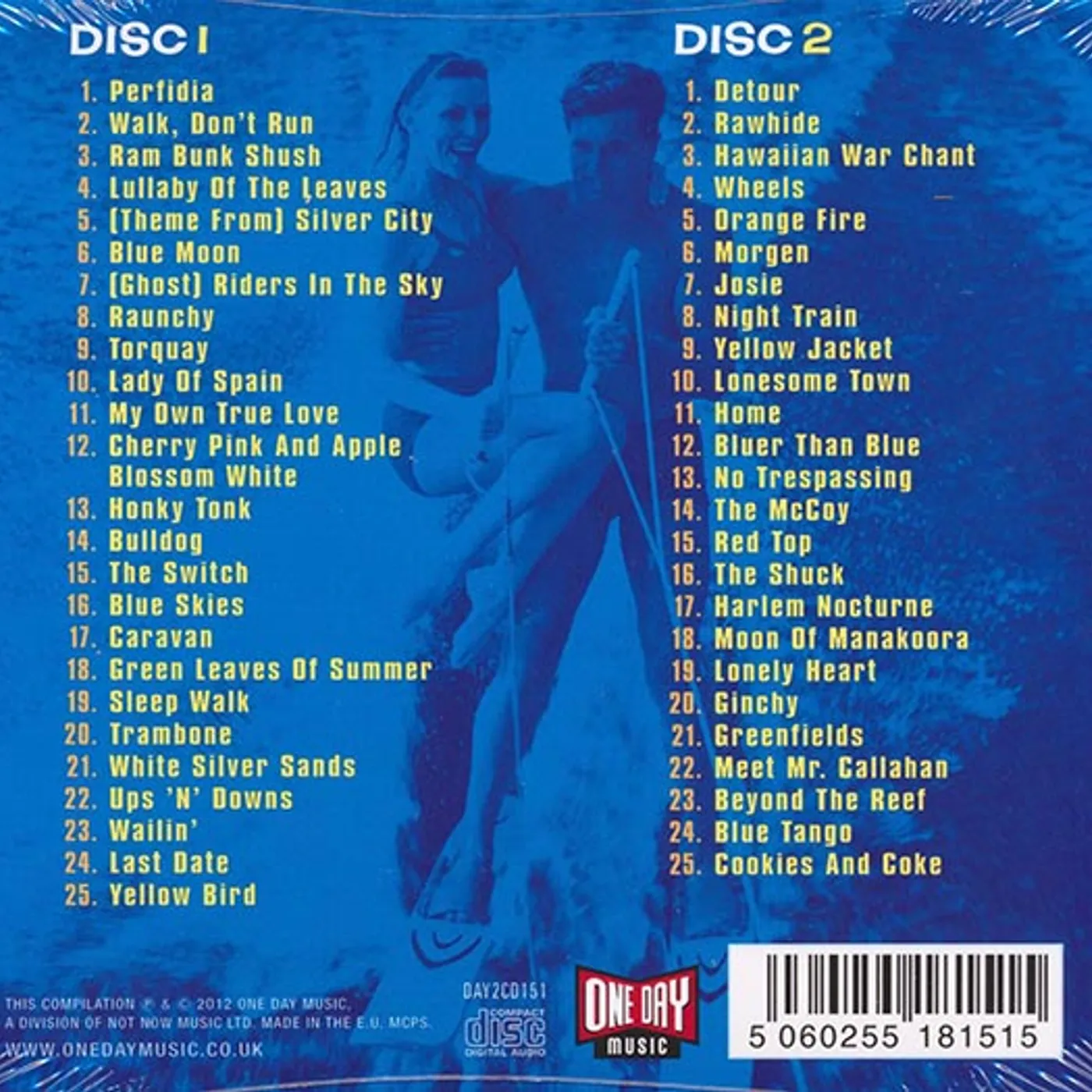 The Ventures  CD -  Walk Don't Run: 50 Great Guitar Instrumentals (50 tracks) (2xCD) (deluxe 3 fold digipak)