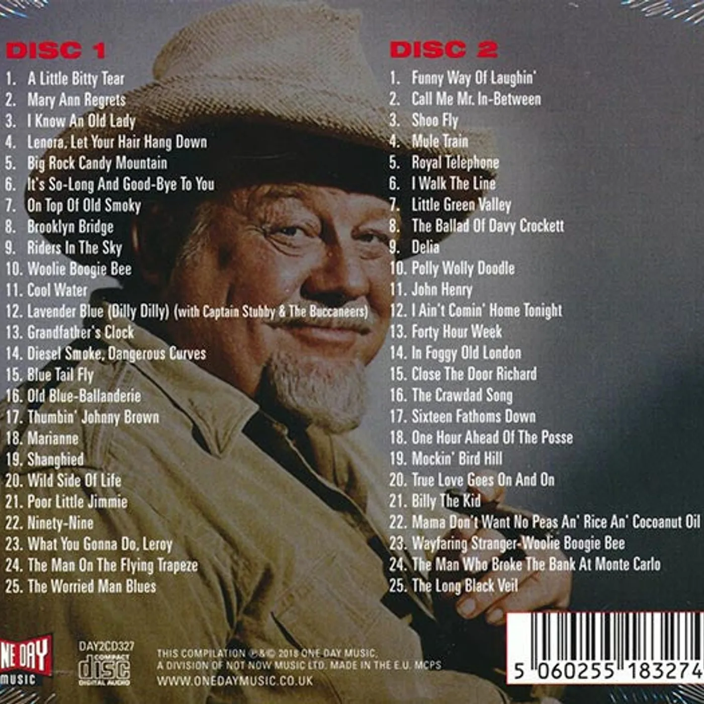 Burl Ives  CD -  The Very Best Of Burl Ives (50 tracks) (2xCD) (deluxe 3 fold digipak)