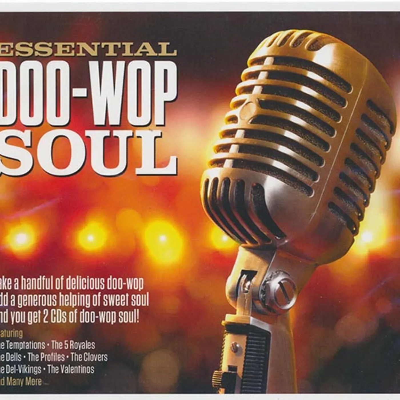 Fabulous Four, The Temptations, The 5 Royales, The Dells, Etc.  CD -  Essential Doo Wop Soul (40 tracks) (2xCD)