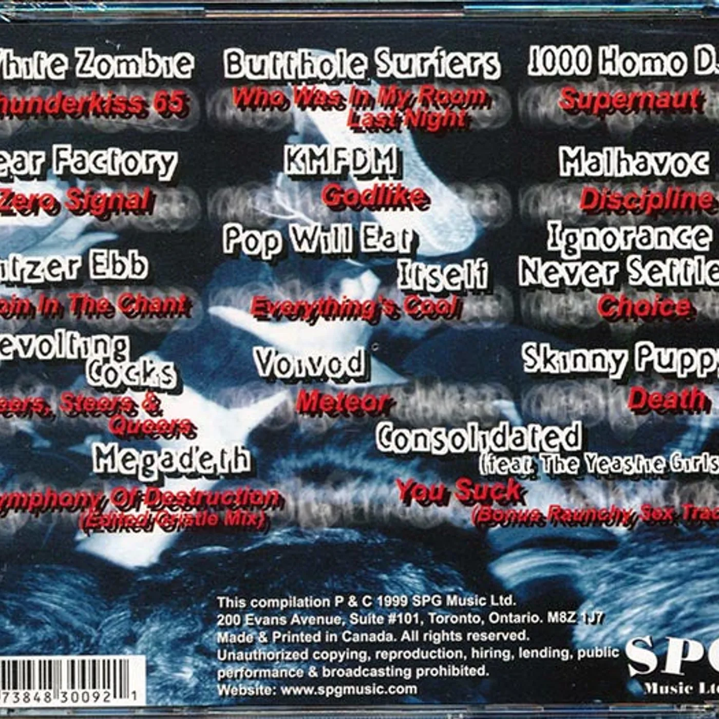 Butthole Surfers, White Zombie, Megadeth, Etc.  CD -  Moshpot Madness