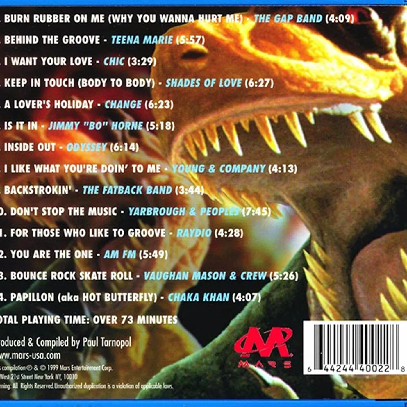 Chic, Chaka Khan, The Gap Band, The Fatback Band, Etc.  CD -  Monster Jams