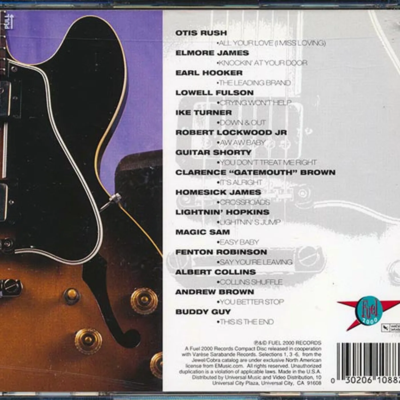 Otis Rush, Lowell Fulson, Lightnin' Hopkins, Etc.  CD -  The Incredible Electric Blues Guitar Album (incl. large booklet)